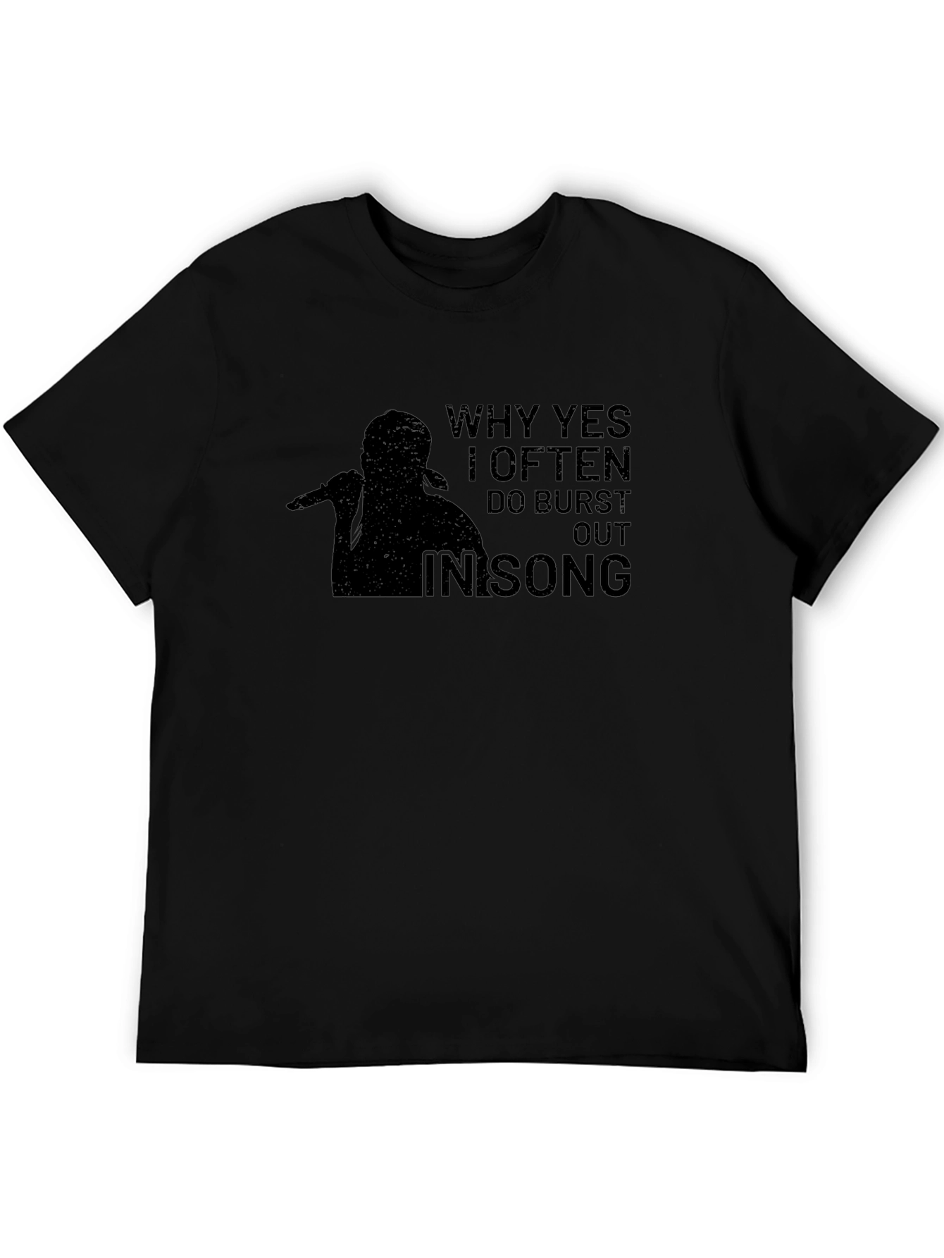 Burst Out In Song Graphic Tee - Black