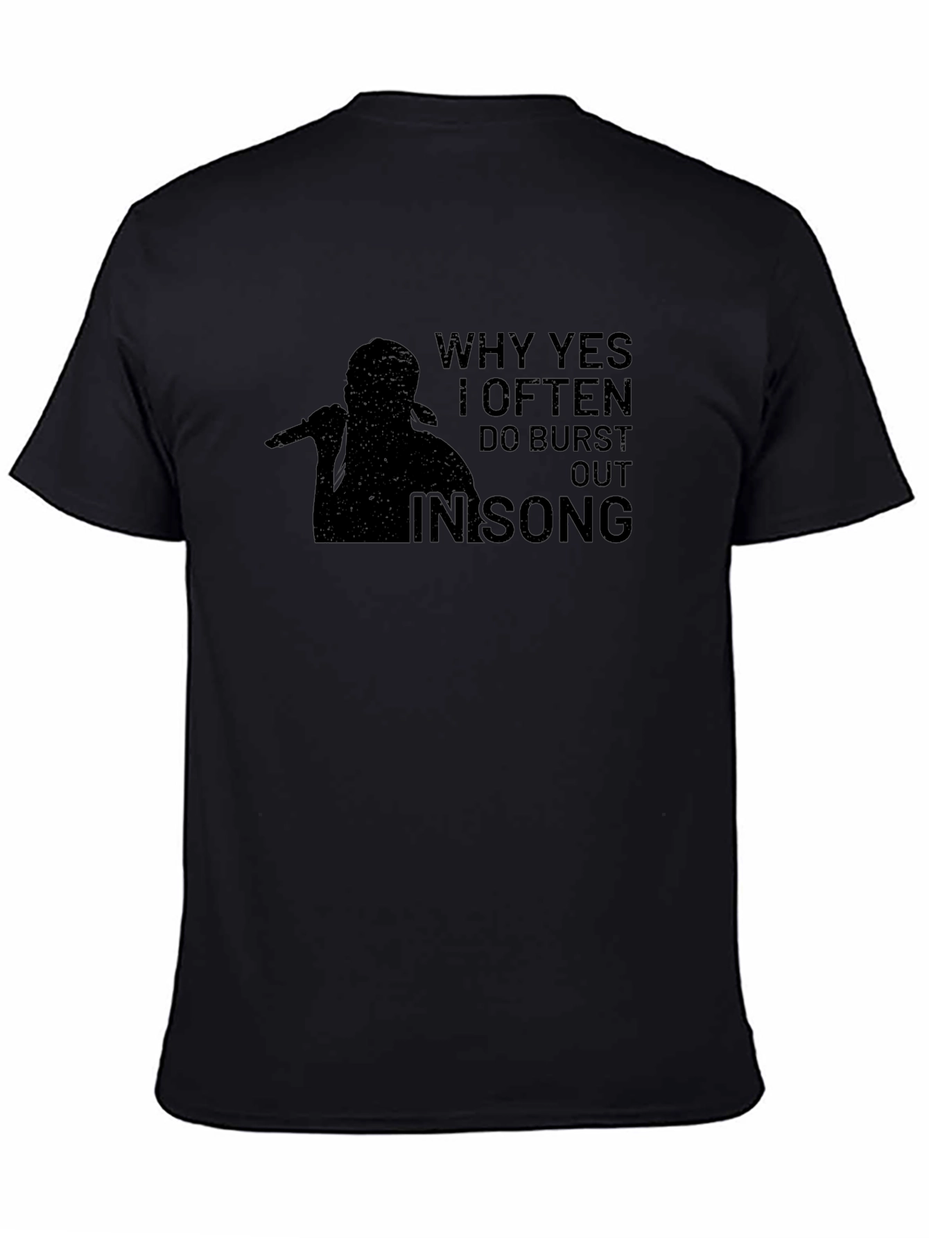 Burst Out In Song Graphic Tee - Black