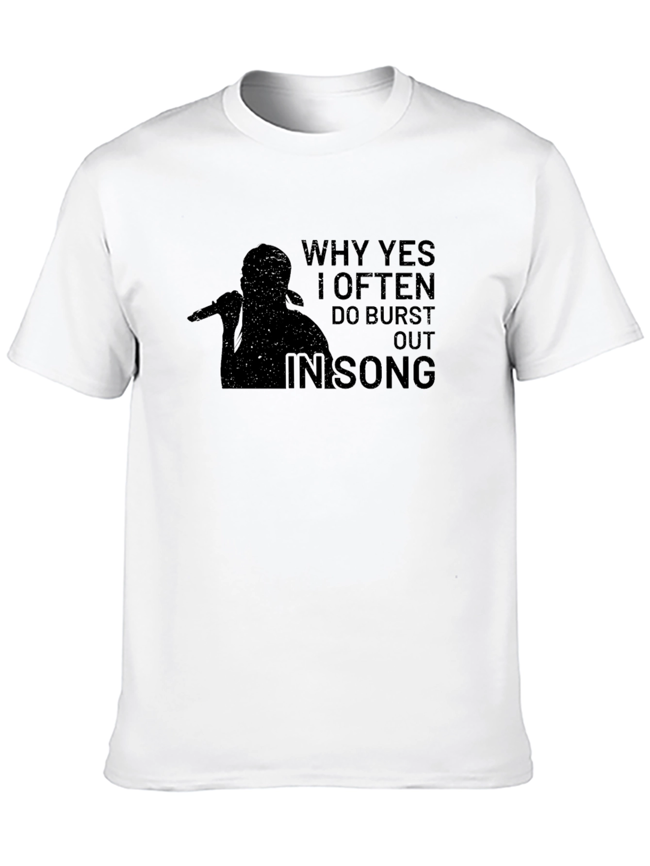 Burst Out In Song Graphic Tee - Black