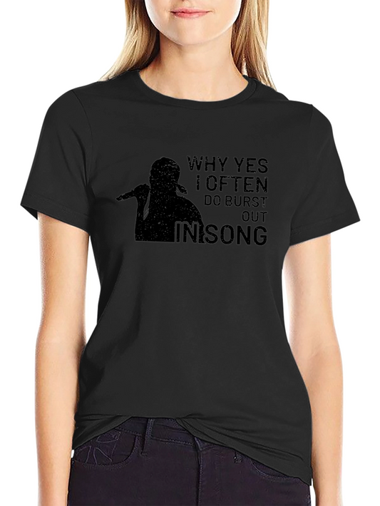 Burst Out In Song Graphic Tee - Black