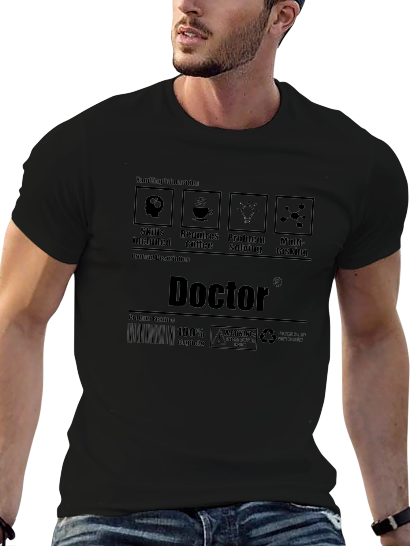 Doctor Skills T-Shirt: Coffee Problem Solving Multi-Tasking