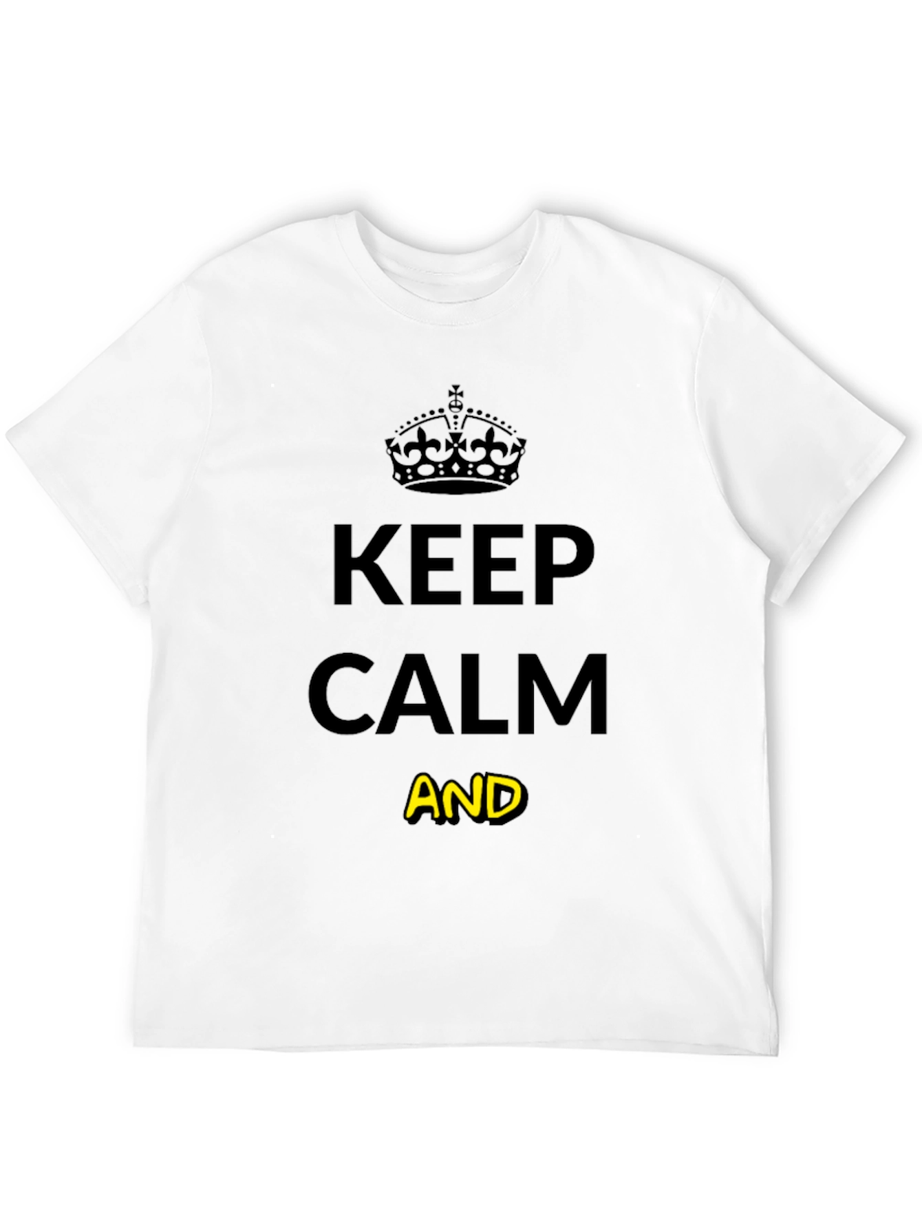 Keep Calm Graphic Tee - Unisex Black T-Shirt