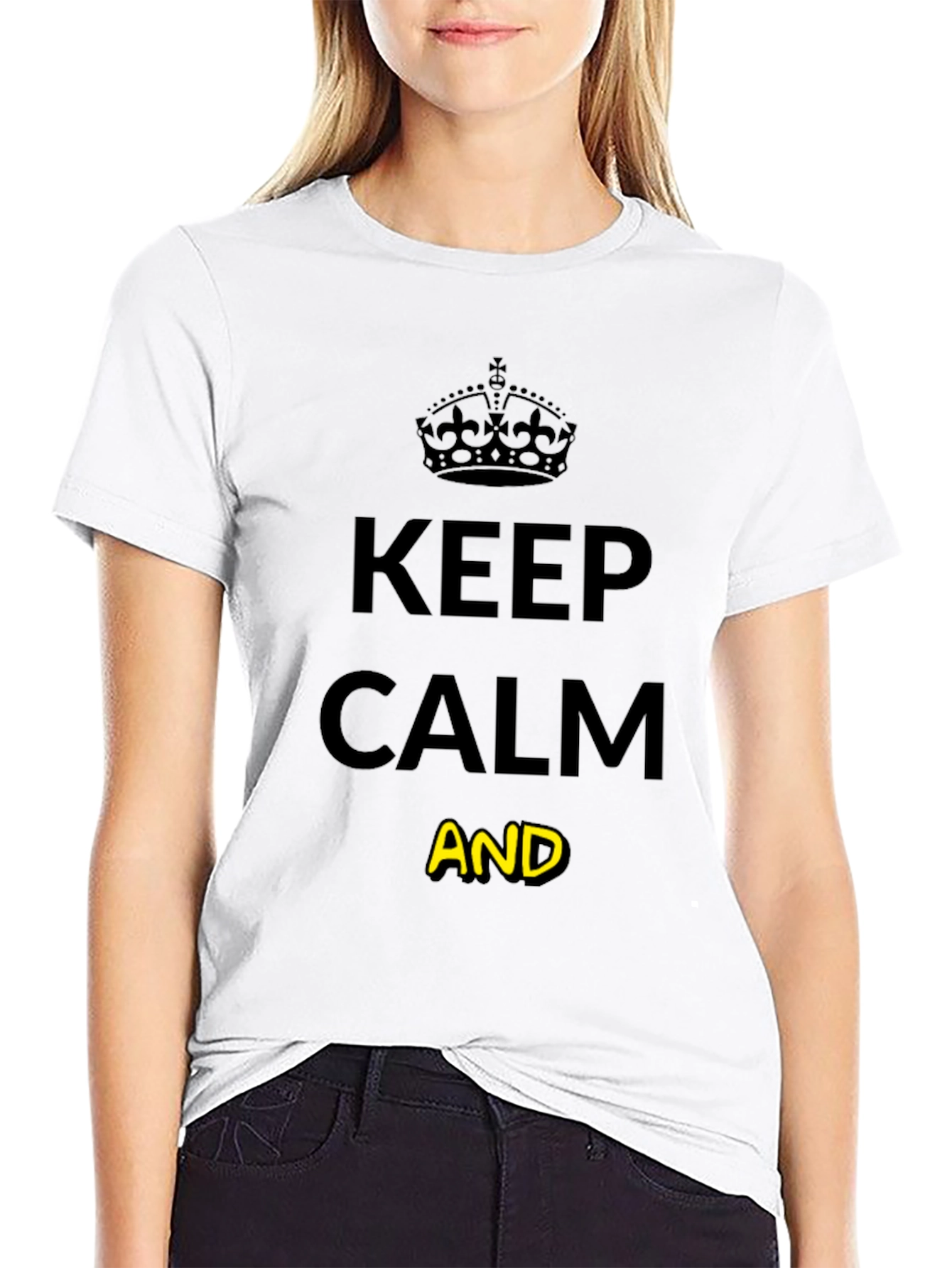 Keep Calm Graphic Tee - Unisex Black T-Shirt