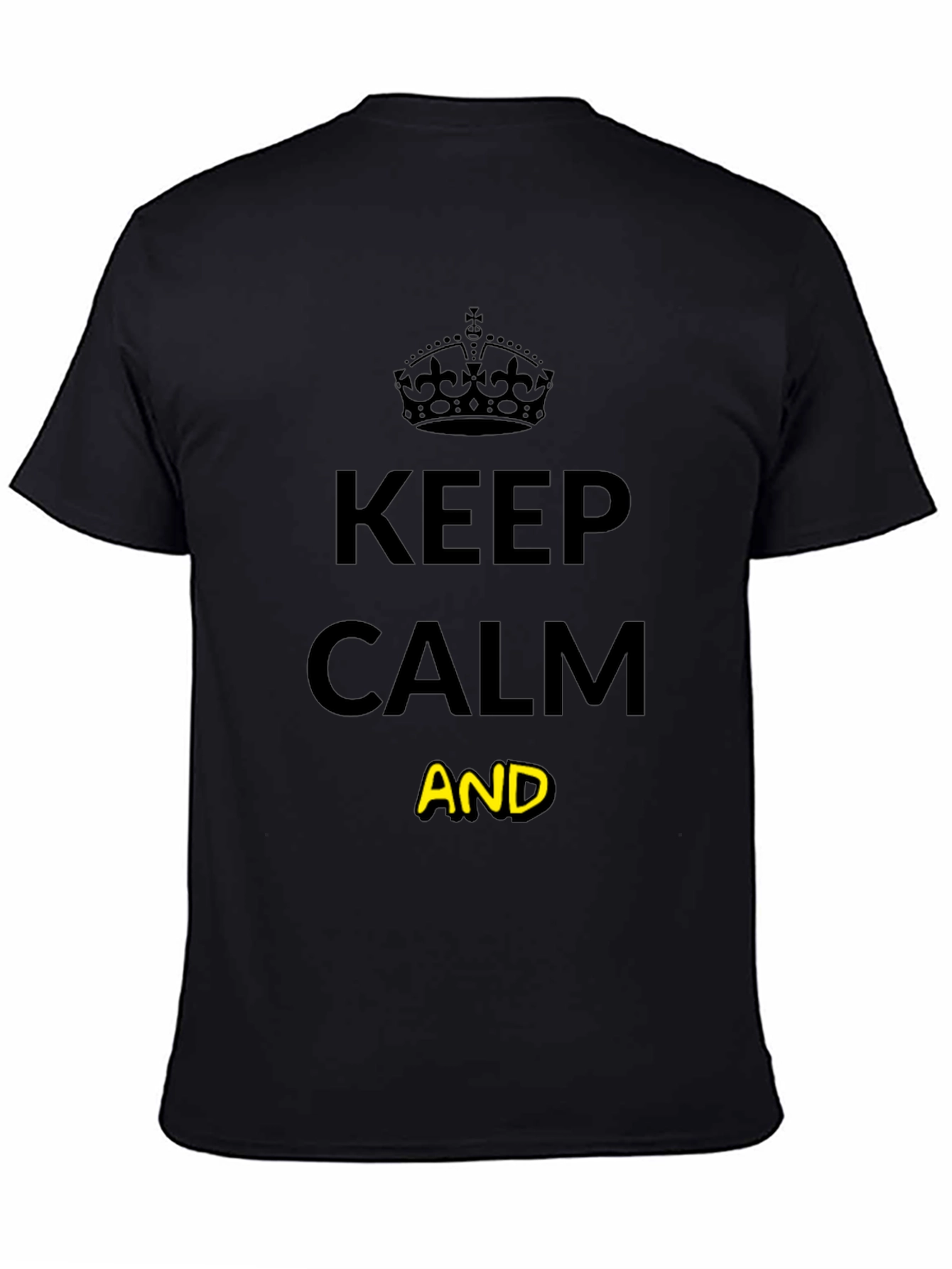Keep Calm Graphic Tee - Unisex Black T-Shirt
