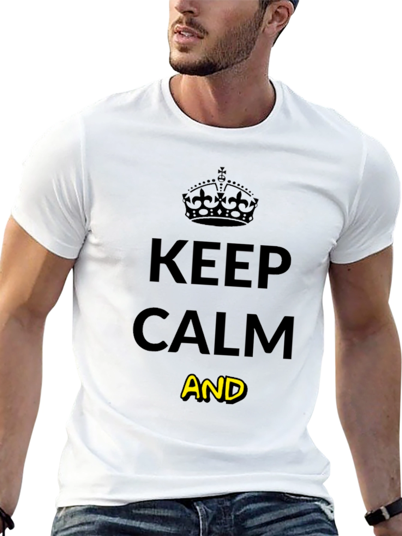 Keep Calm Graphic Tee - Unisex Black T-Shirt