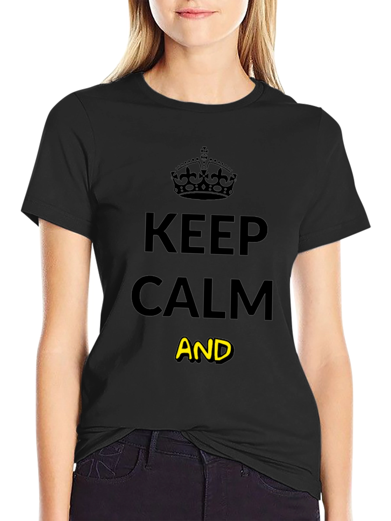 Keep Calm Graphic Tee - Unisex Black T-Shirt
