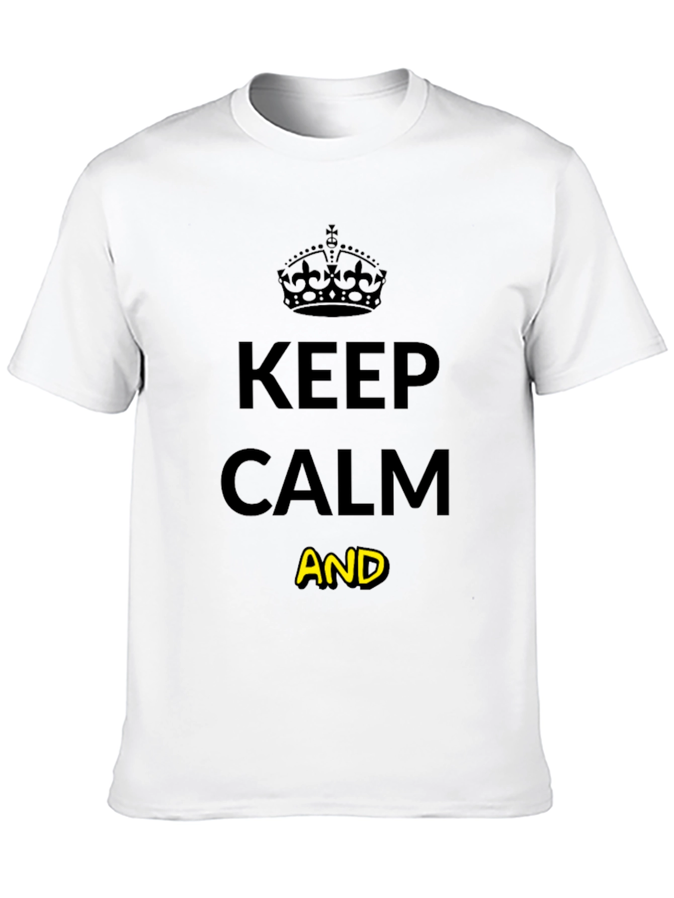 Keep Calm Graphic Tee - Unisex Black T-Shirt