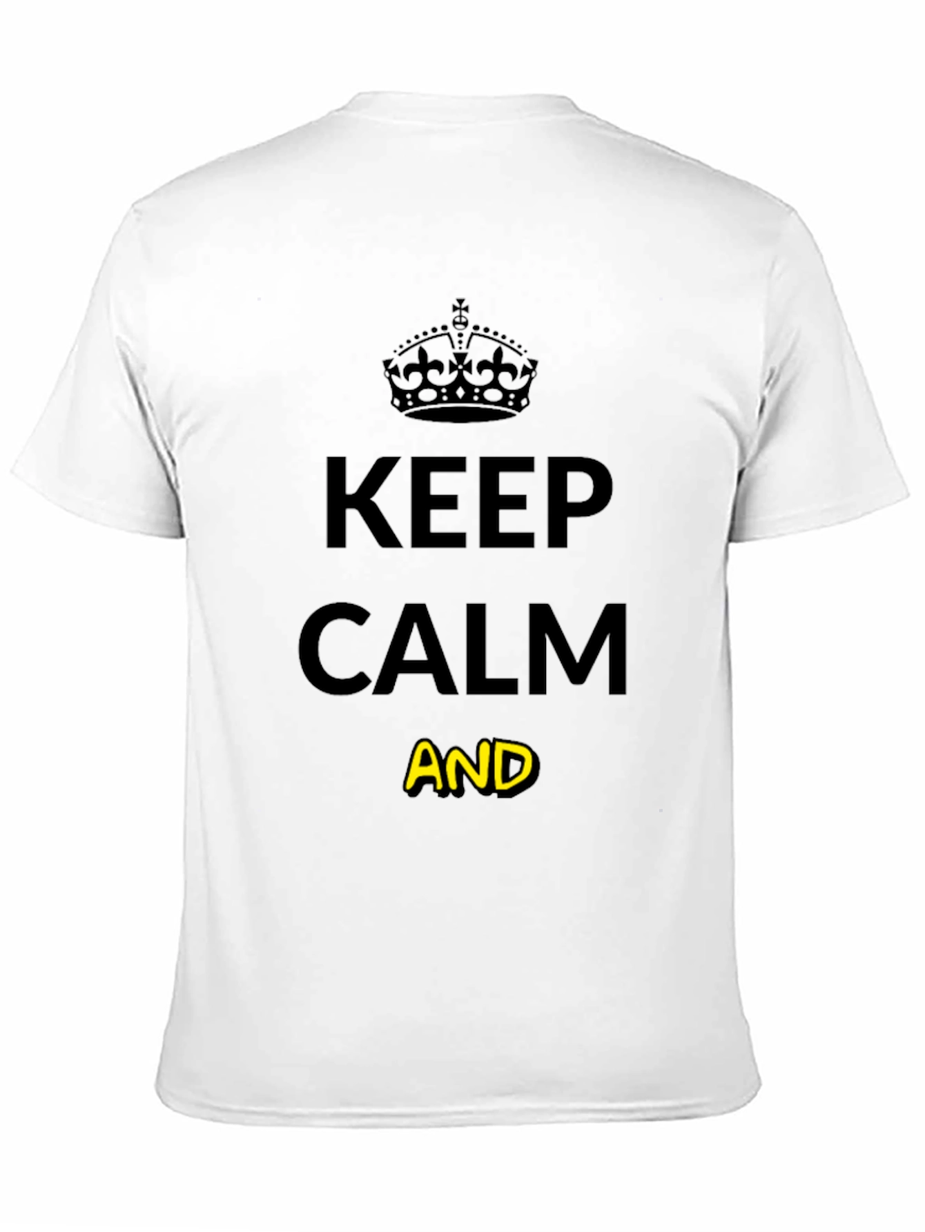 Keep Calm Graphic Tee - Unisex Black T-Shirt