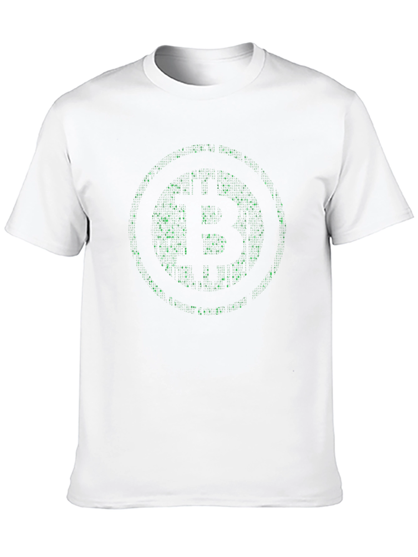 Bitcoin Matrix Style T-Shirt - Crypto Fashion