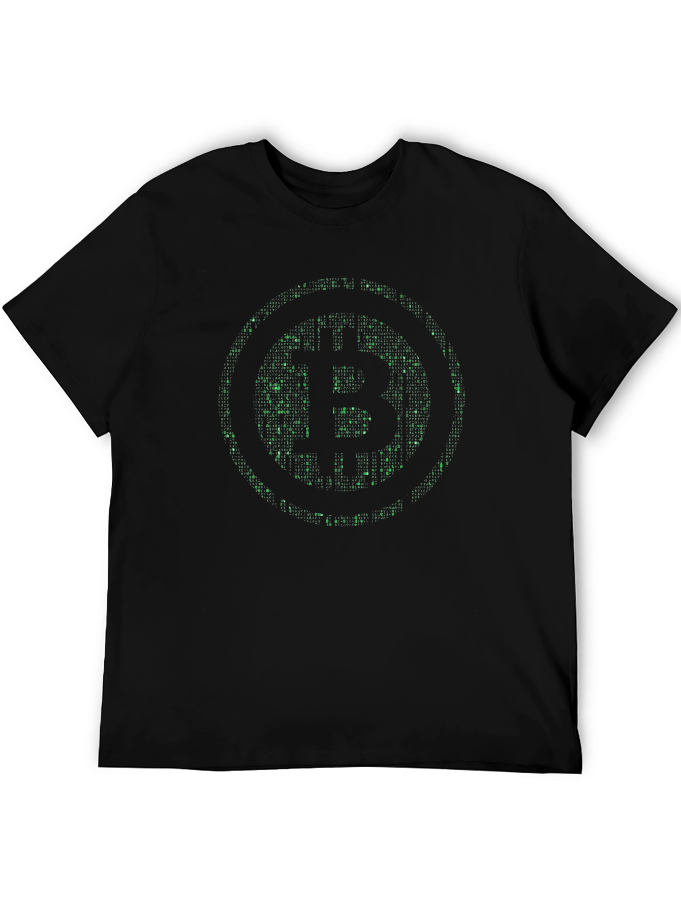 Bitcoin Matrix Style T-Shirt - Crypto Fashion