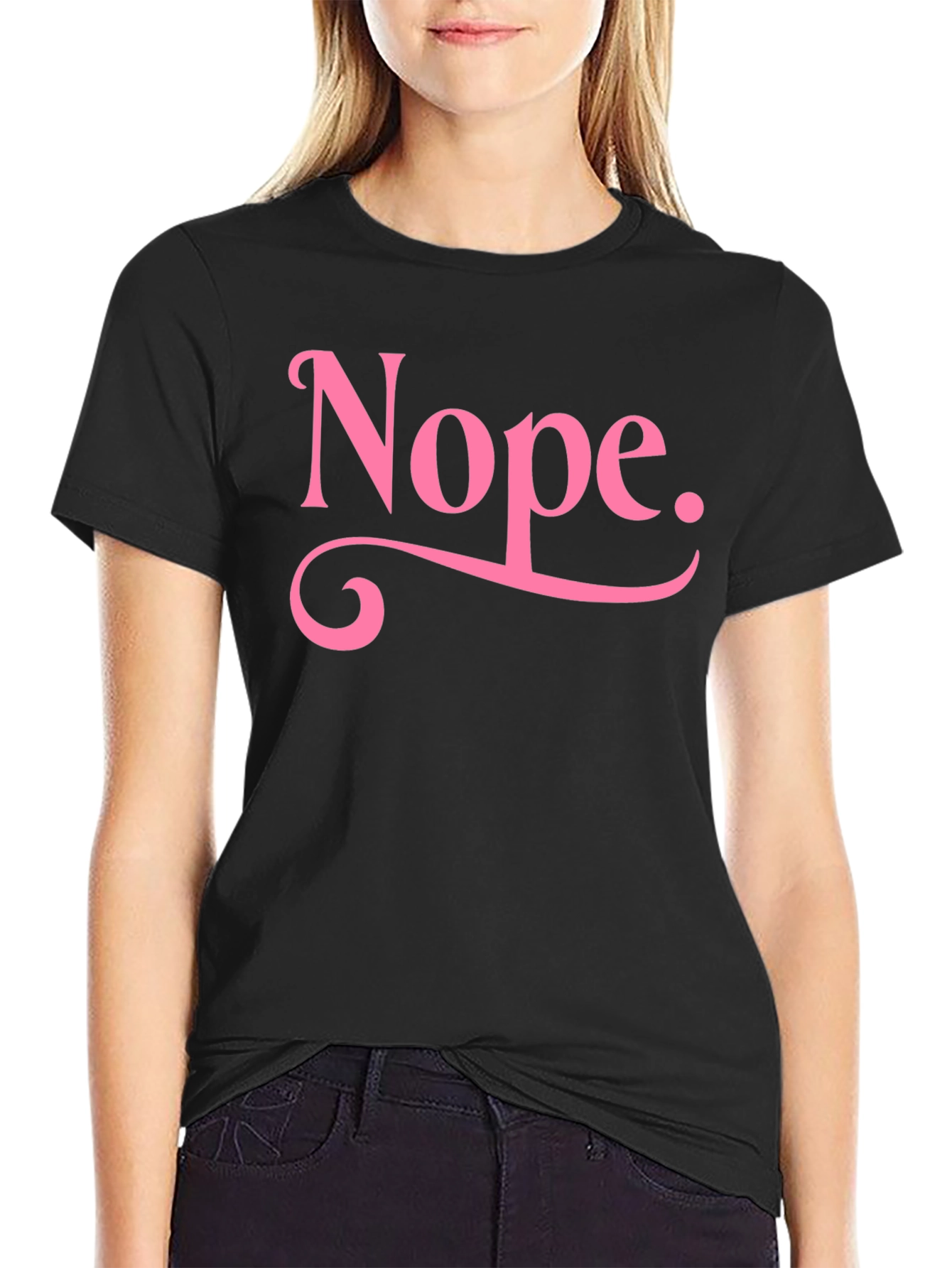 Nope Graphic Tee - Trendy Casual Wear