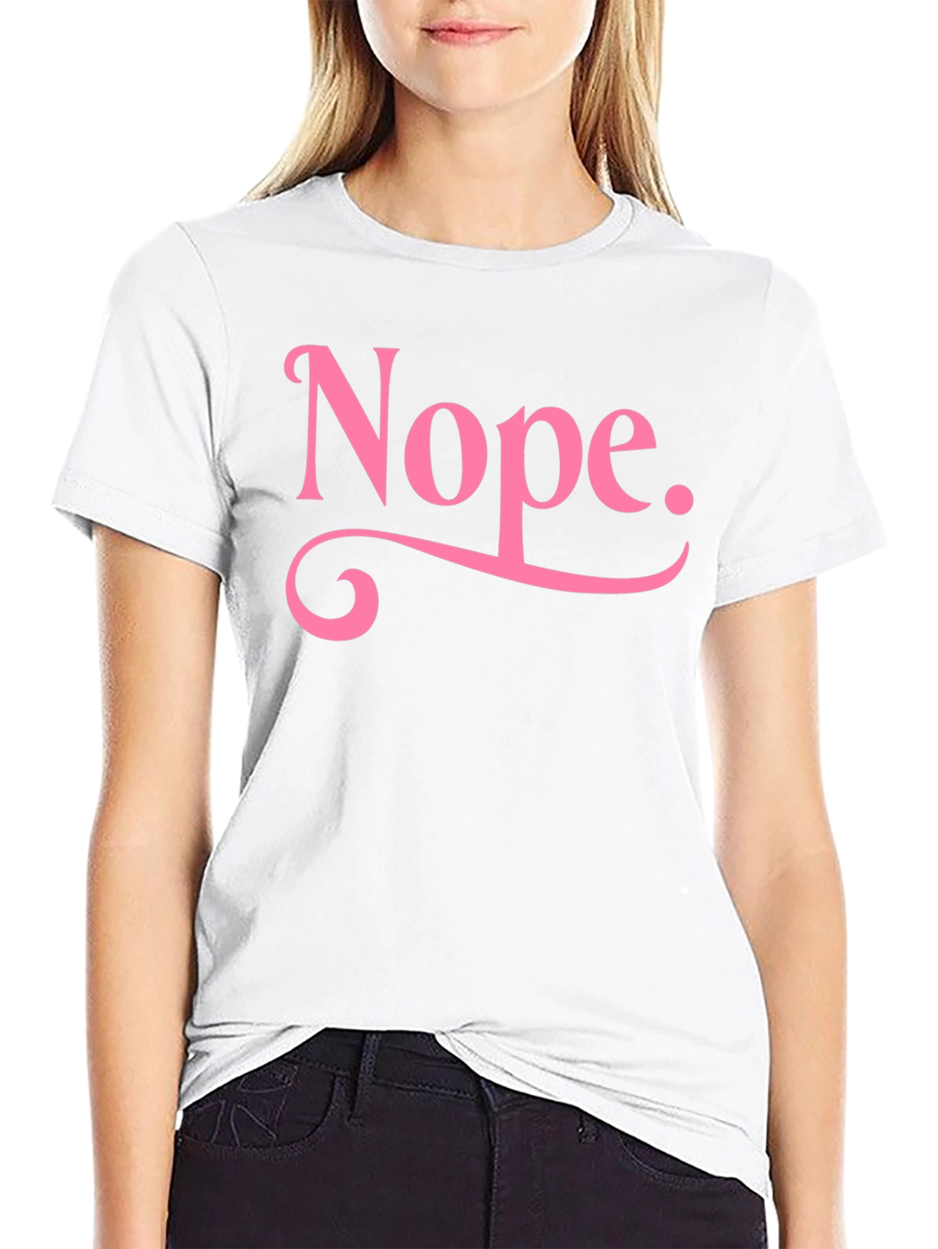 Nope Graphic Tee - Trendy Casual Wear
