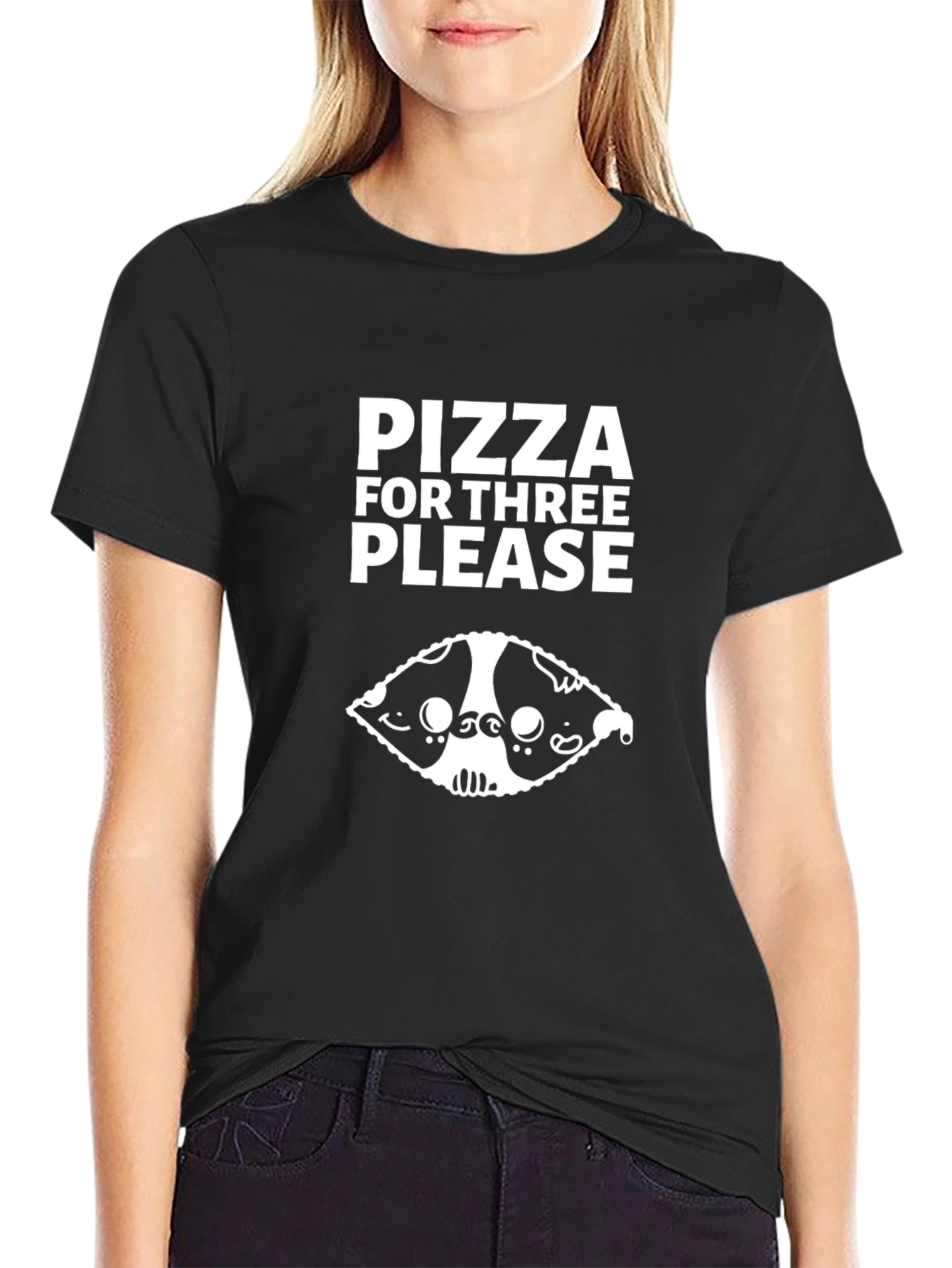 Pizza For Three Please Graphic T-Shirt