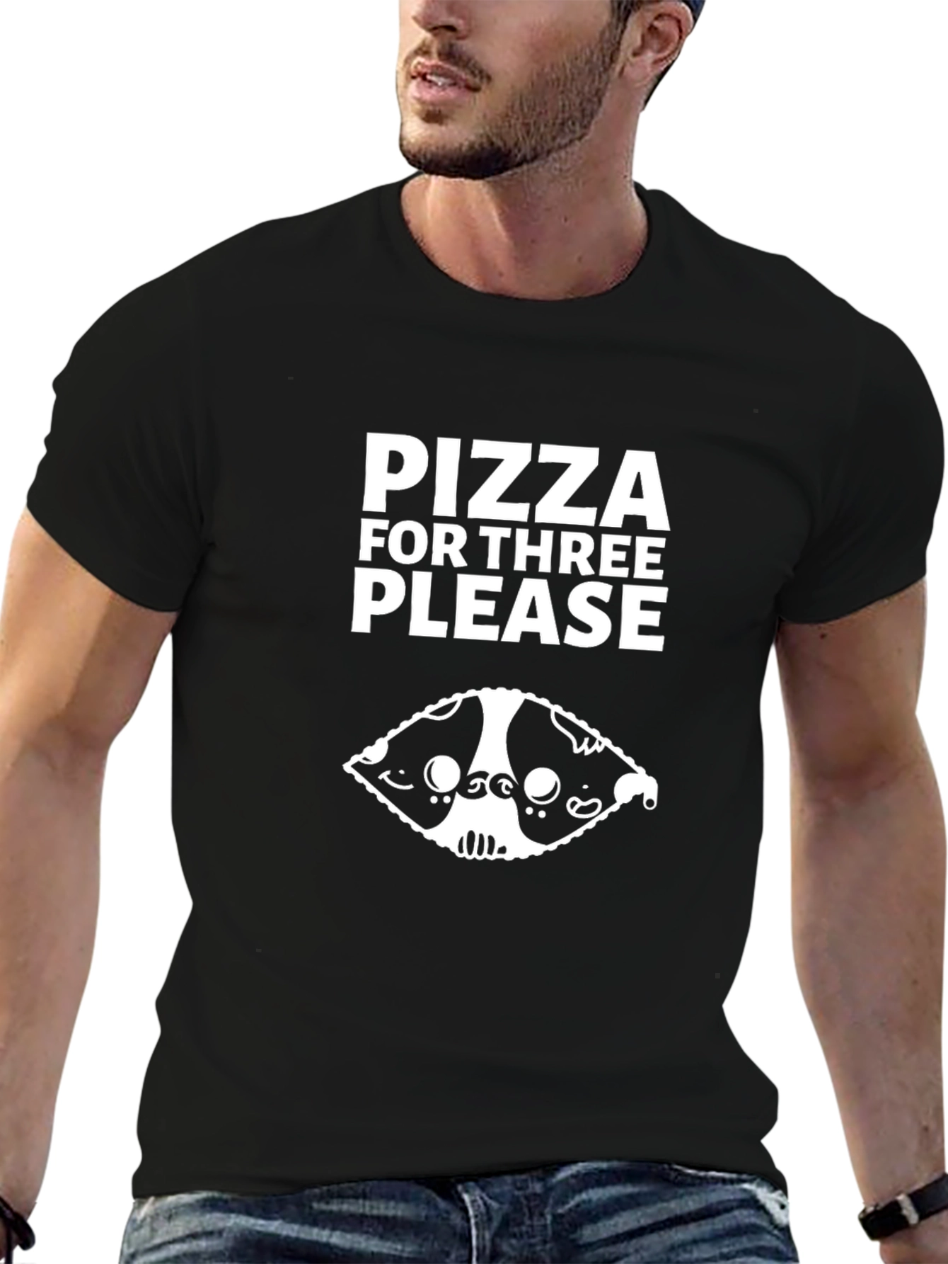 Pizza For Three Please Graphic T-Shirt
