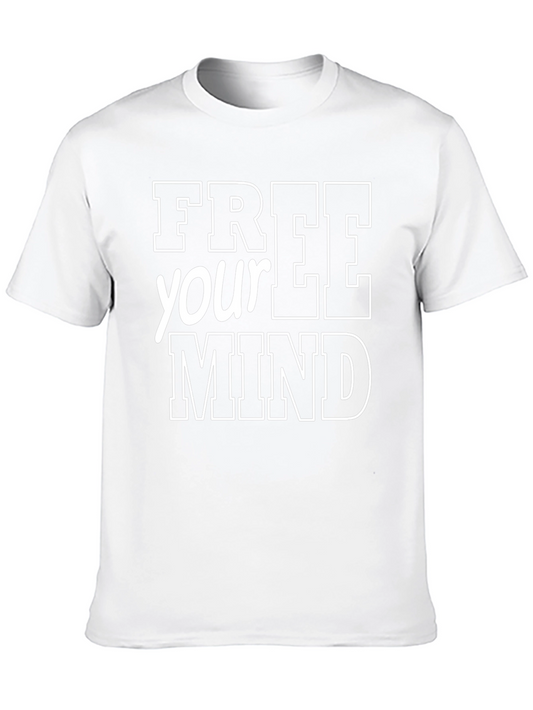 Free Your Mind Black Graphic T-Shirt