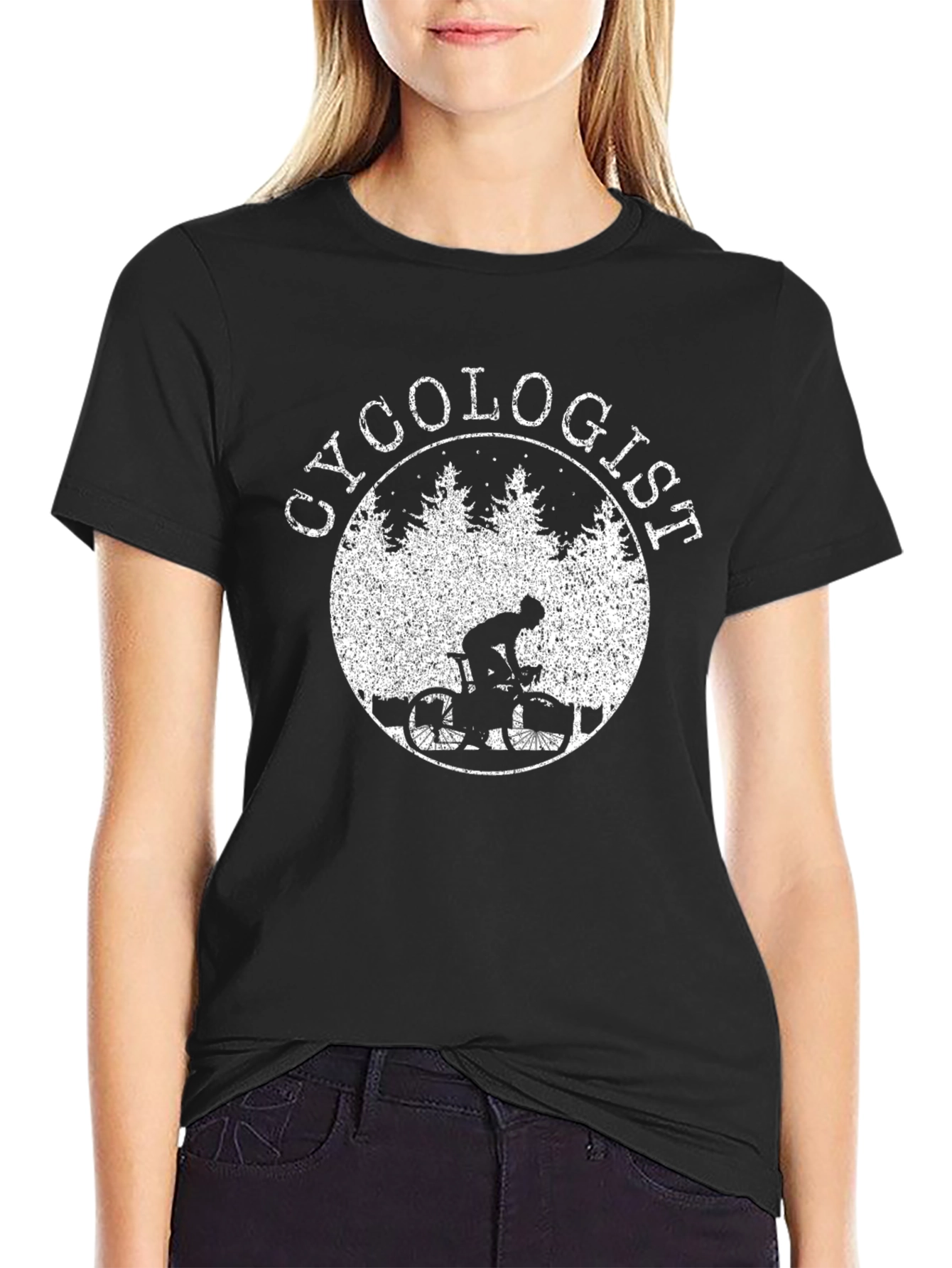 Cycologist T-Shirt - Black Biker Tee