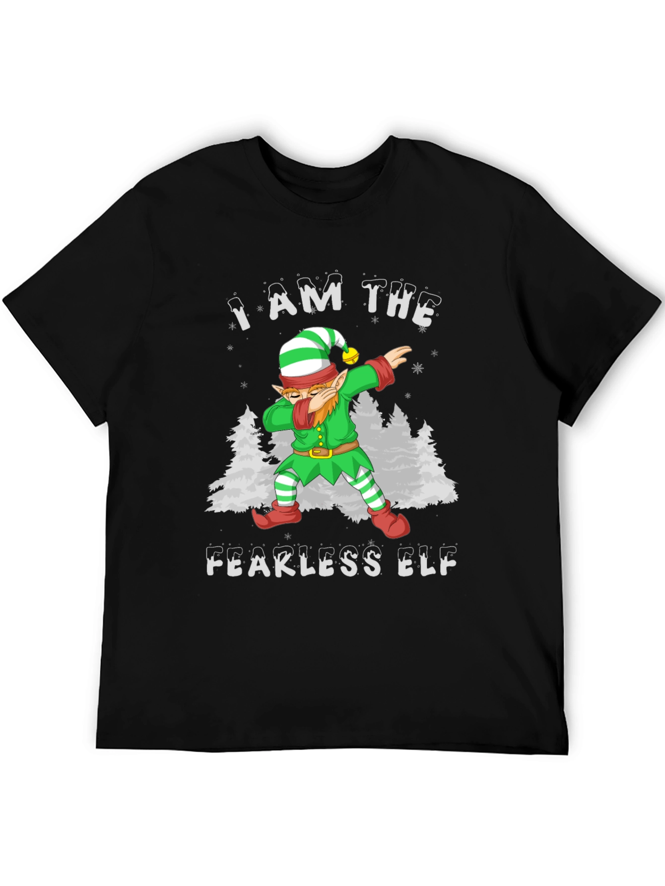 Fearless Elf Dab T-Shirt - Christmas Holiday Tee