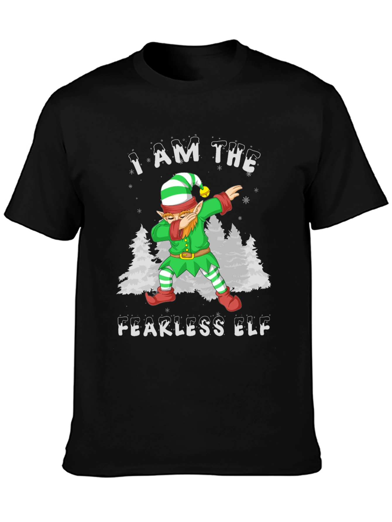 Fearless Elf Dab T-Shirt - Christmas Holiday Tee