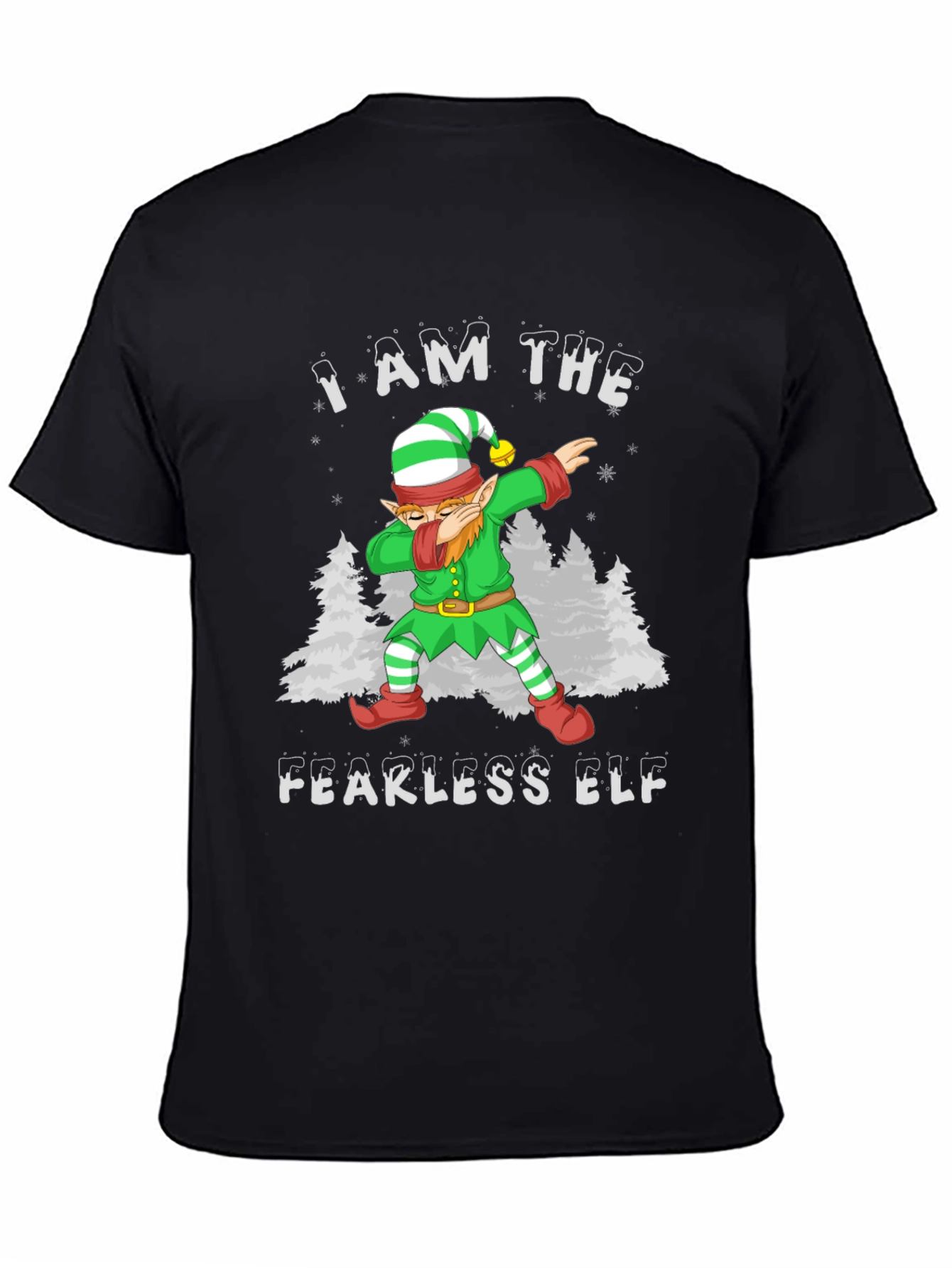 Fearless Elf Dab T-Shirt - Christmas Holiday Tee