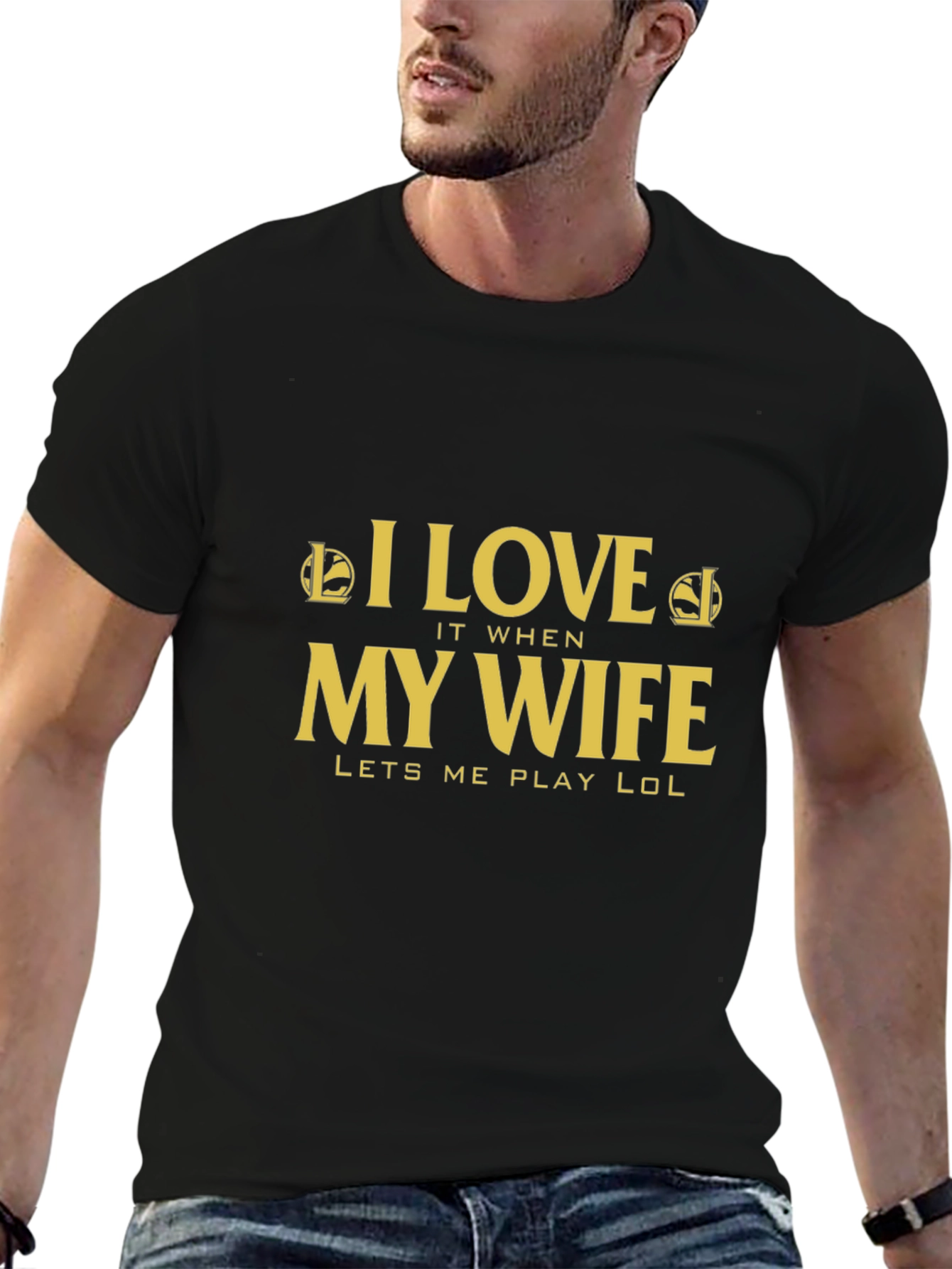 I Love My Wife Lets Me Play LOL T-Shirt