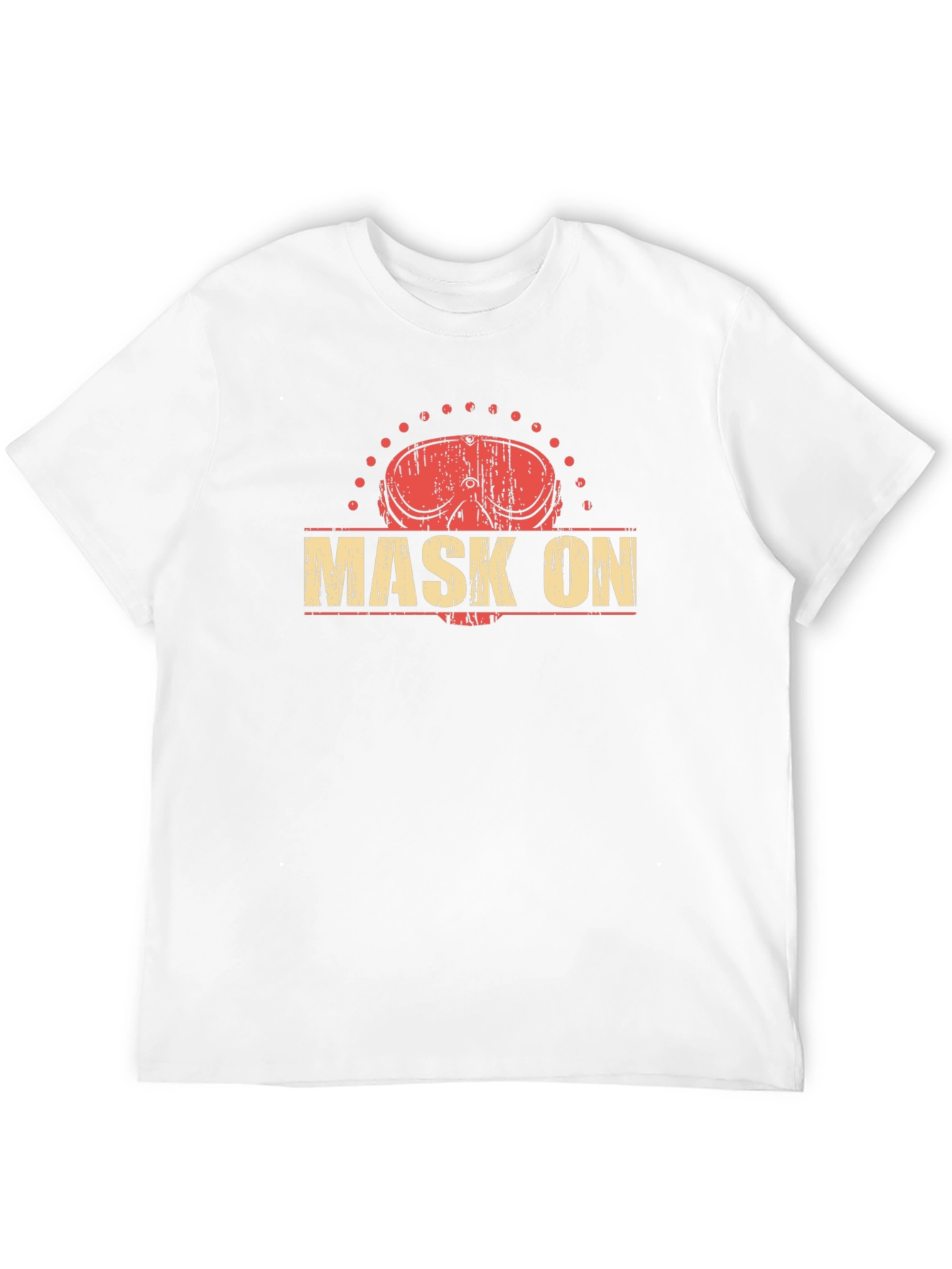 Distressed Mask On Graphic Tee