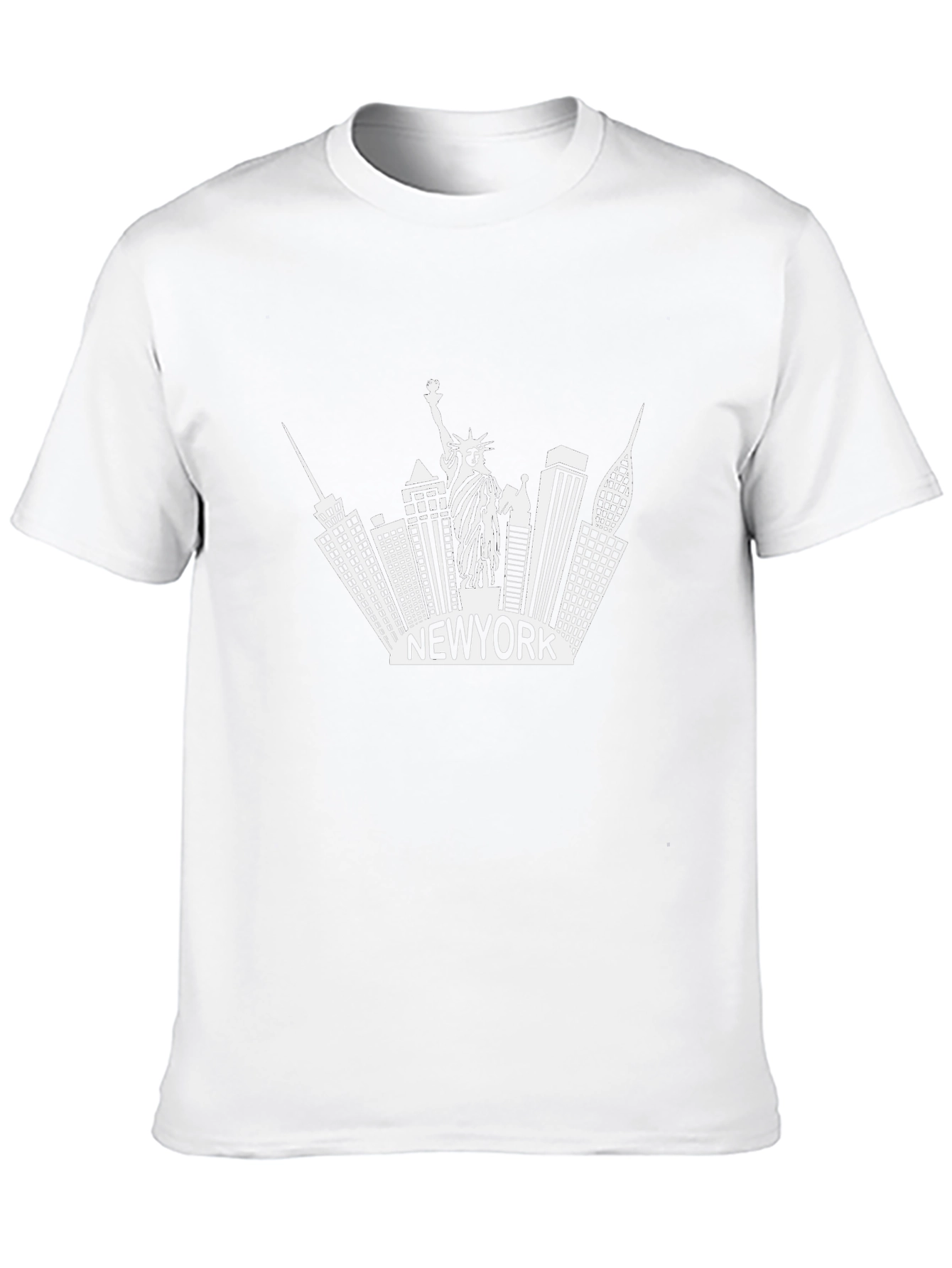 New York Skyline Graphic Tee - Black