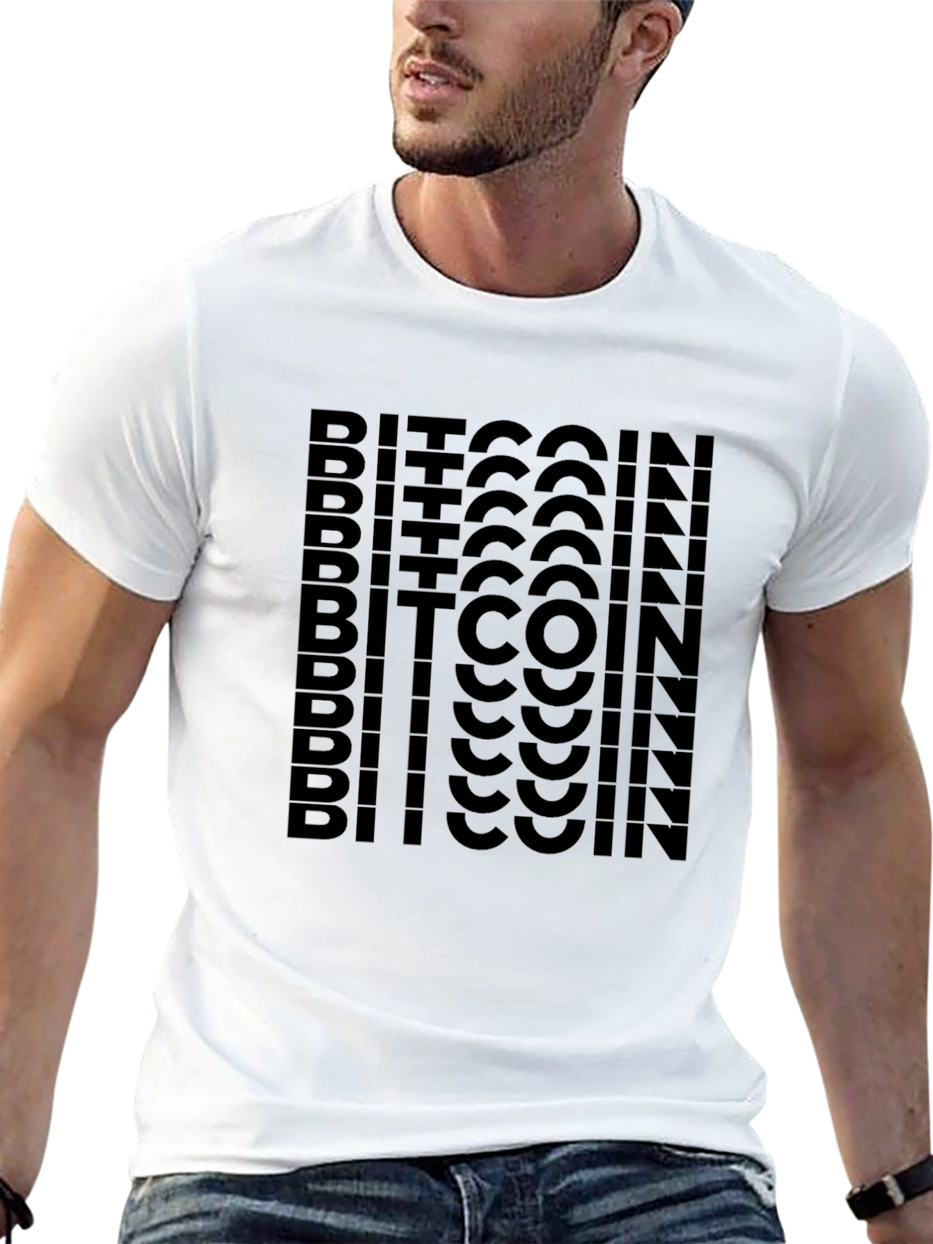 Bitcoin Crypto Black Graphic T-Shirt