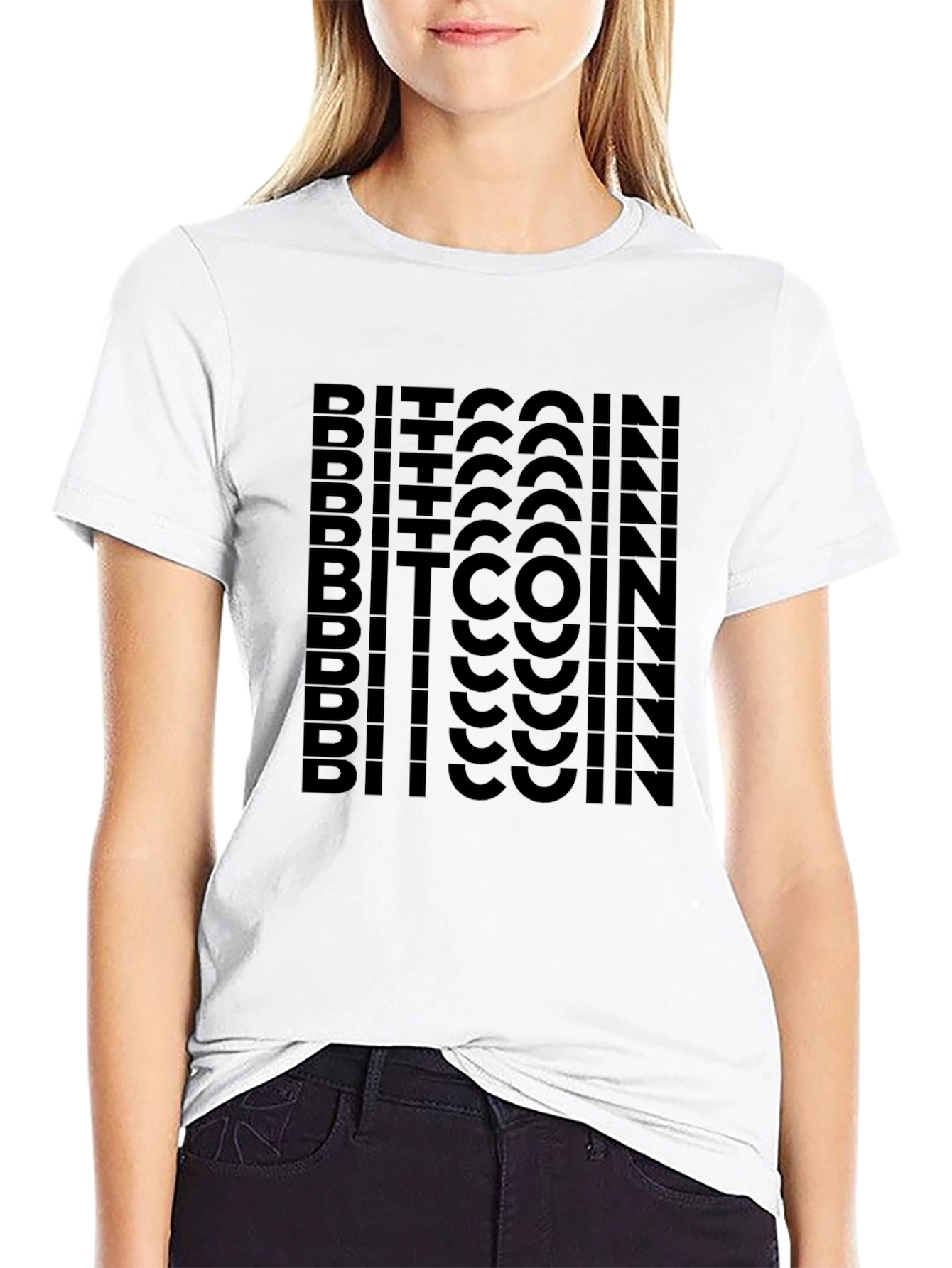 Bitcoin Crypto Black Graphic T-Shirt