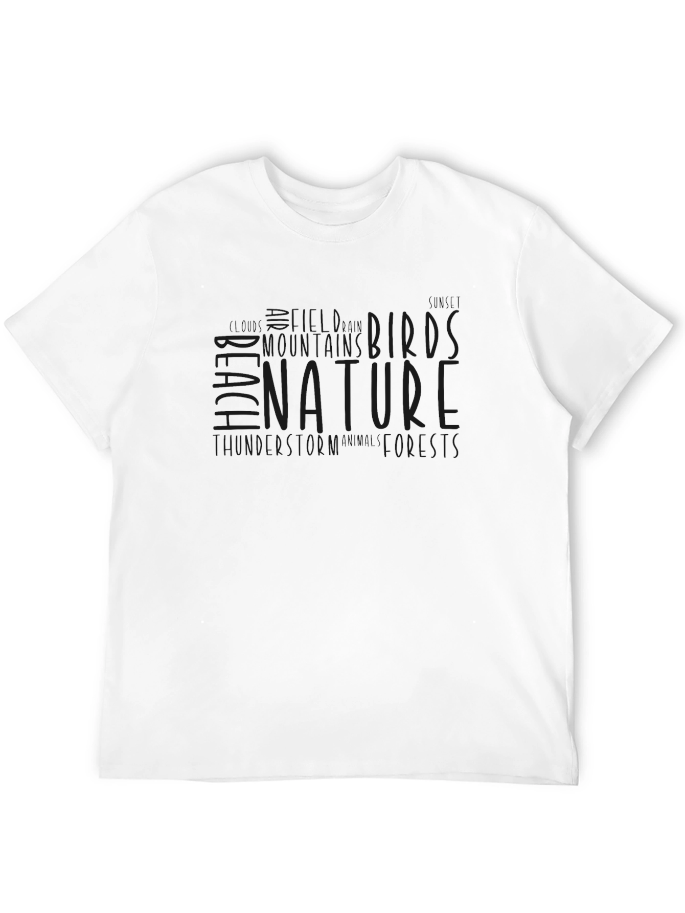 Nature Inspired Graphic Tee - Mens Black T-Shirt