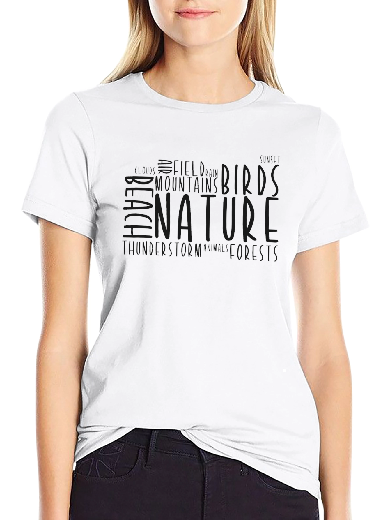 Nature Inspired Graphic Tee - Mens Black T-Shirt