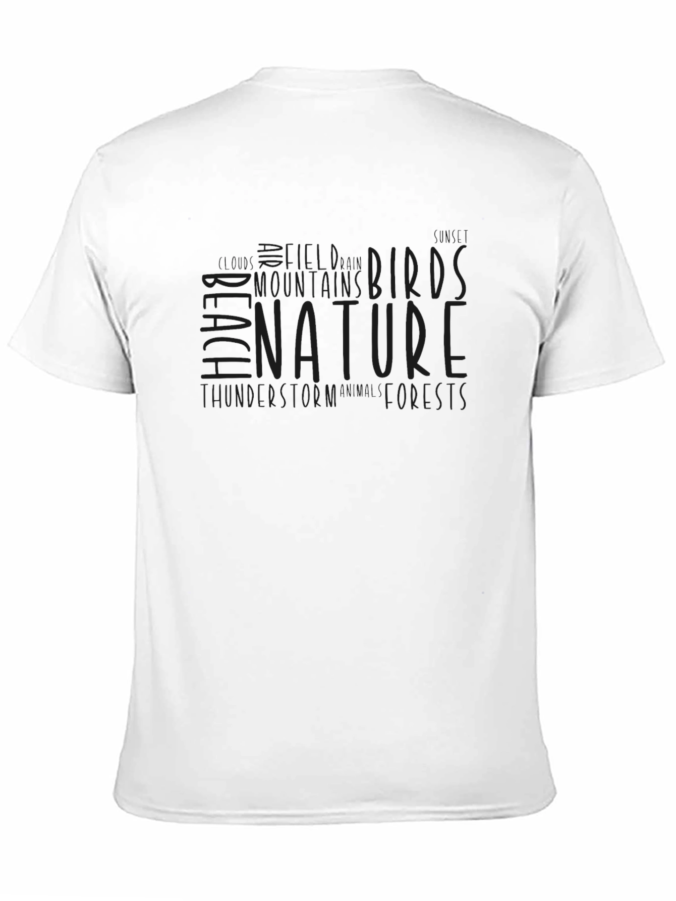 Nature Inspired Graphic Tee - Mens Black T-Shirt