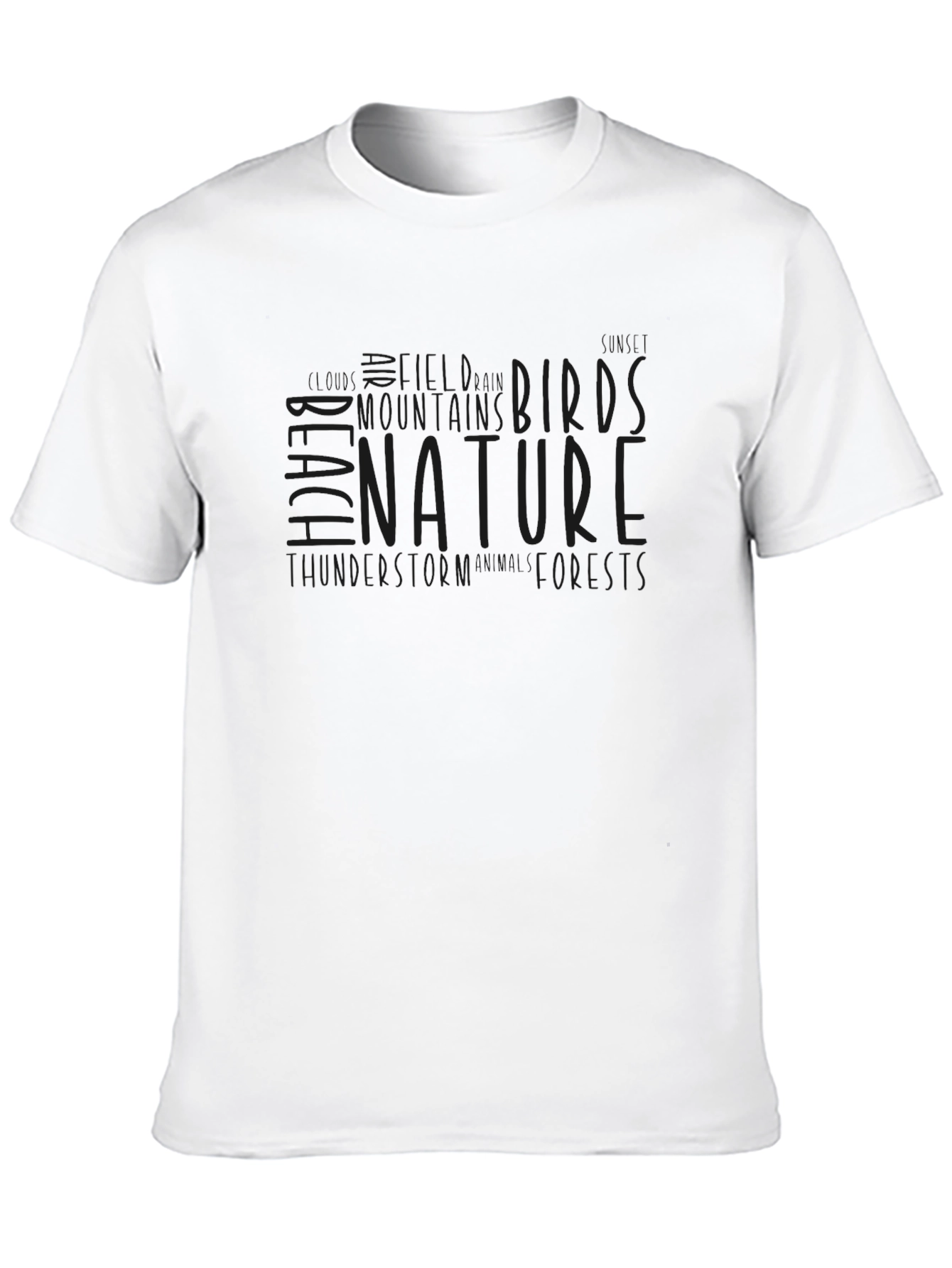Nature Inspired Graphic Tee - Mens Black T-Shirt