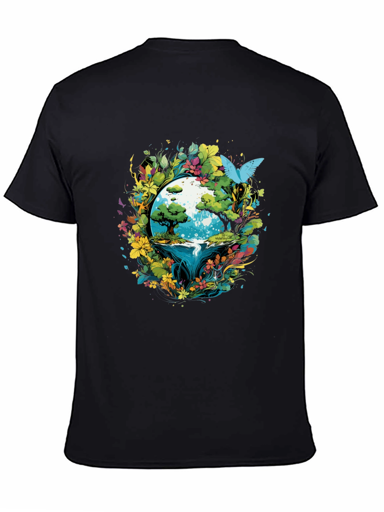 Earth Bloom Graphic Tee - Nature Inspired Design