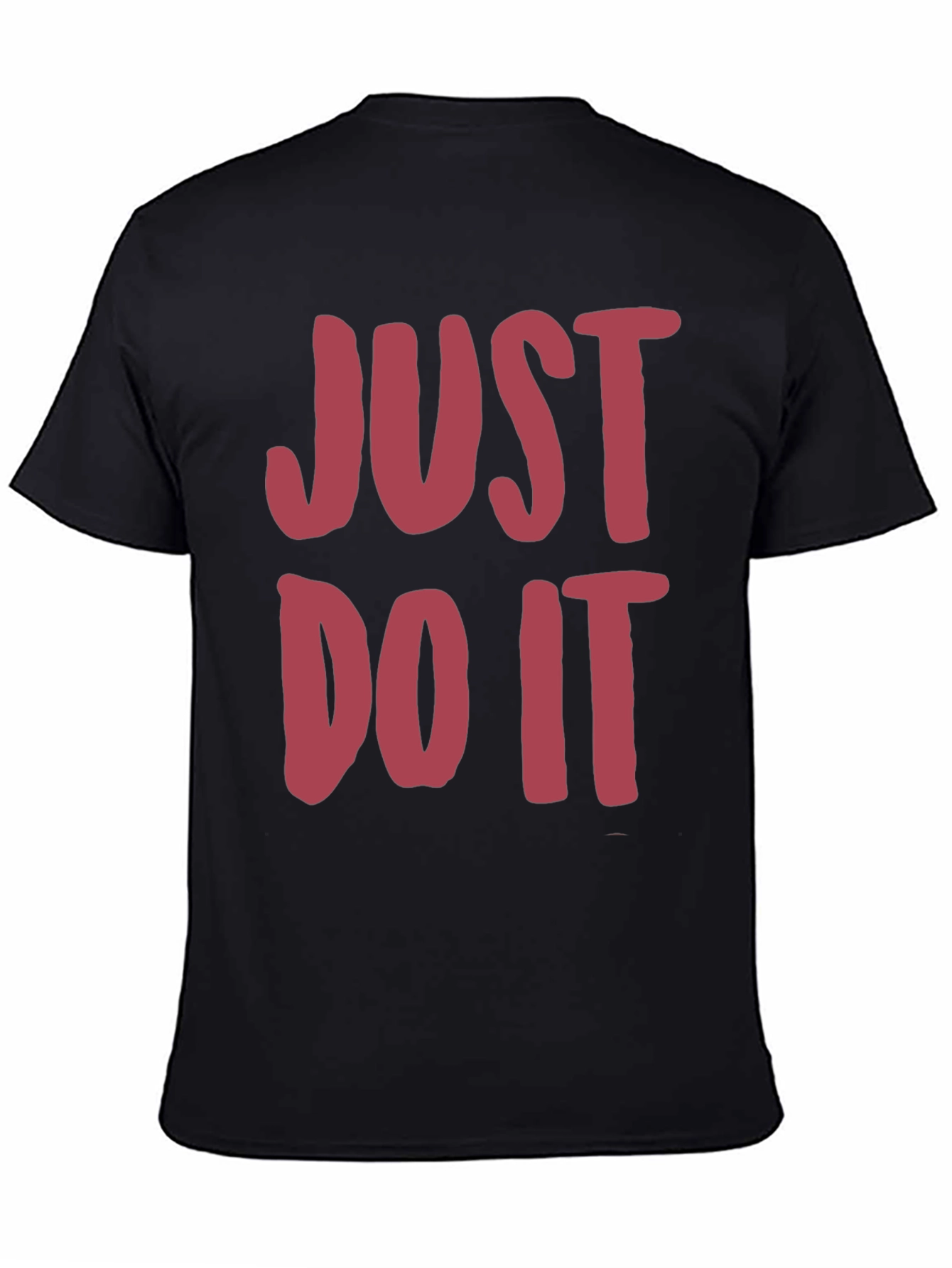 Just Do It Mens Black Graphic Tee