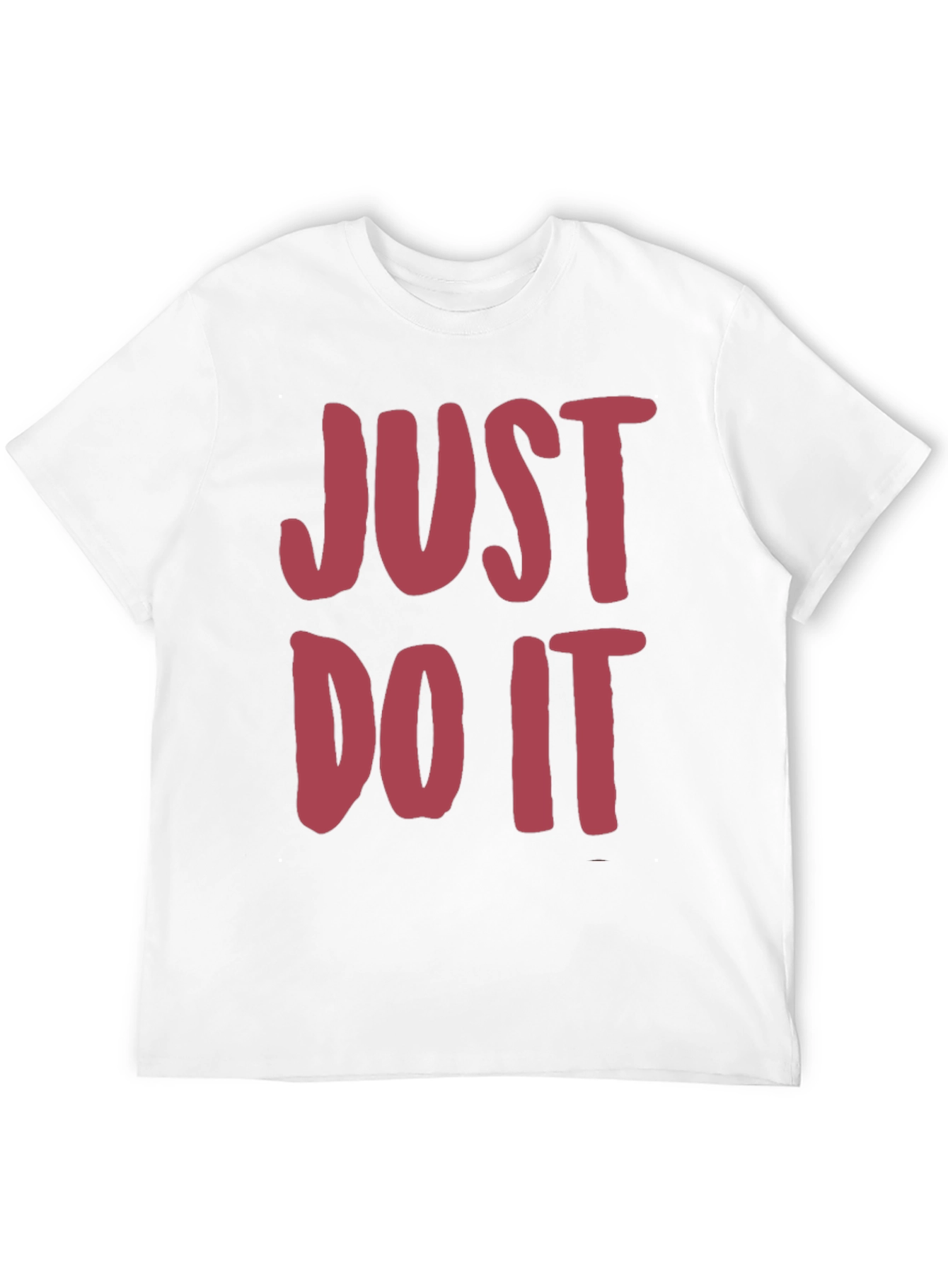 Just Do It Mens Black Graphic Tee