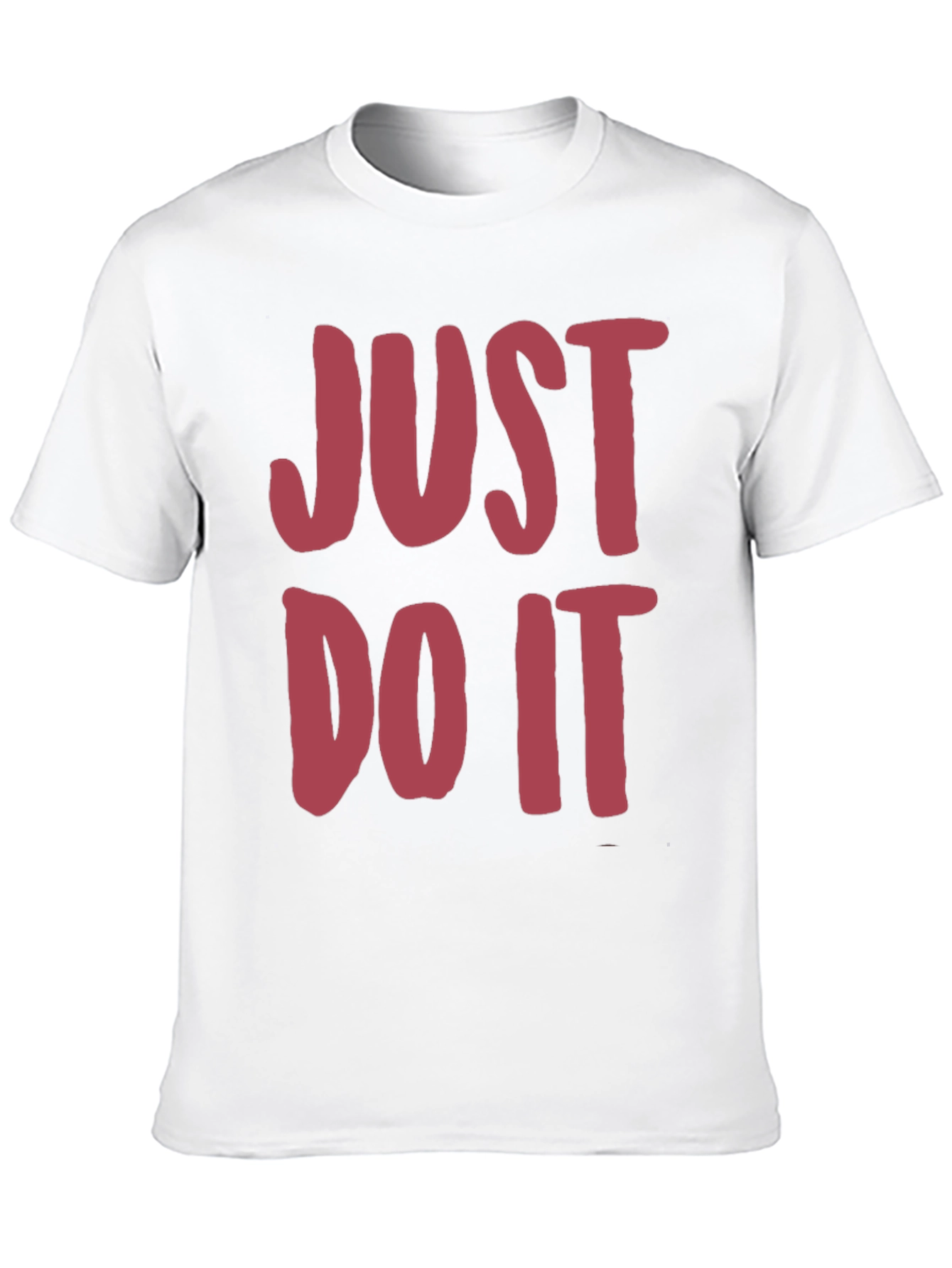 Just Do It Mens Black Graphic Tee