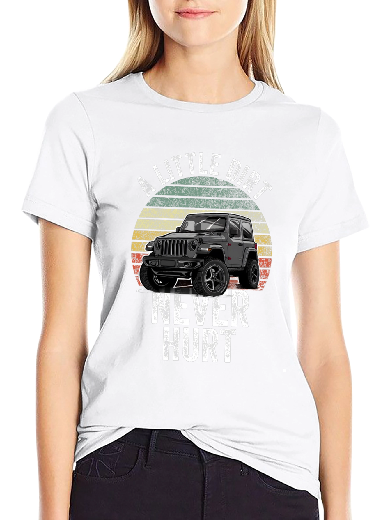 Dirt Never Hurt Jeep T-Shirt - Off-Road Adventure