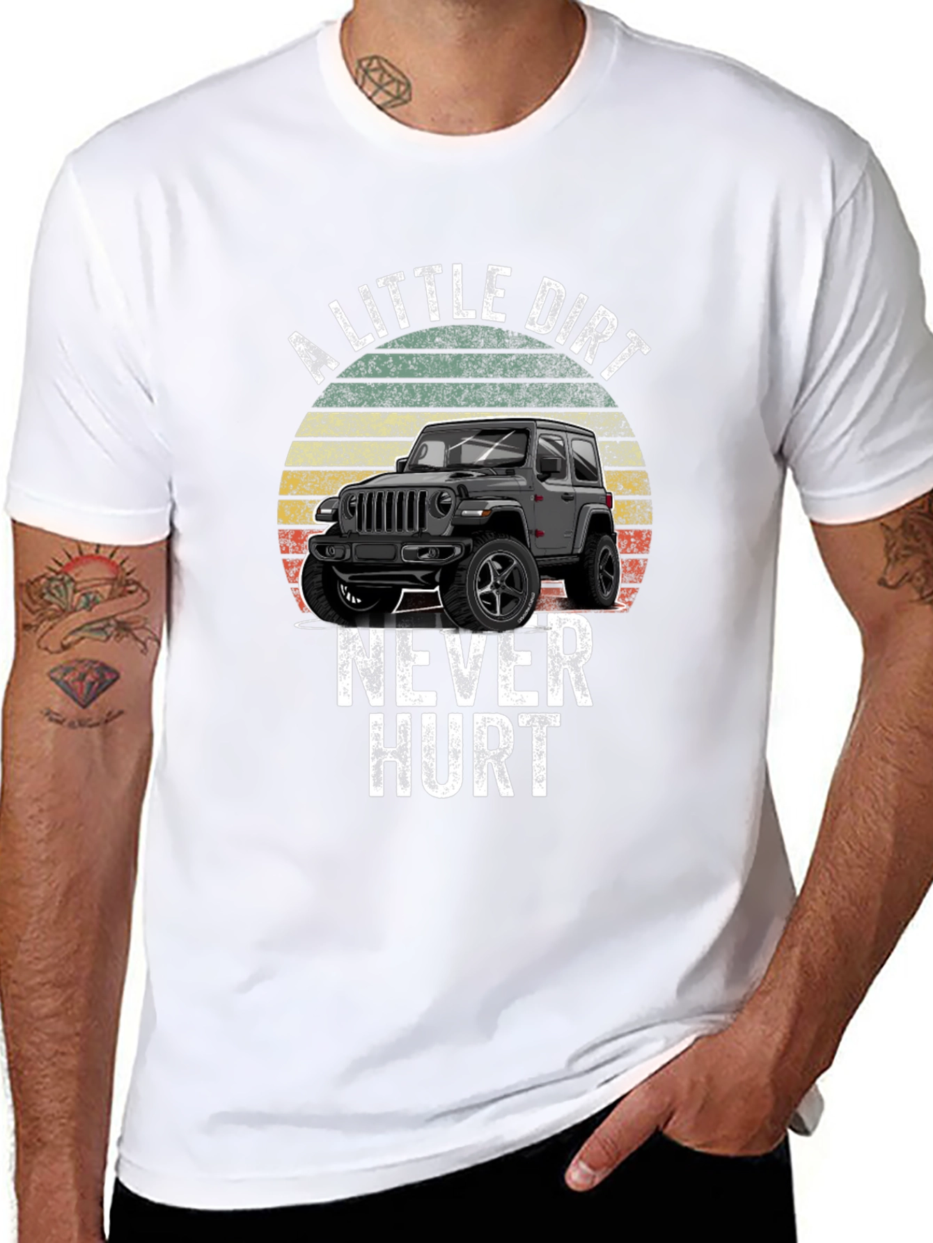 Dirt Never Hurt Jeep T-Shirt - Off-Road Adventure