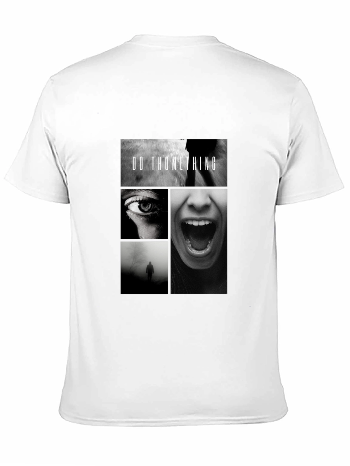Do Something Black Graphic Tee Shirt