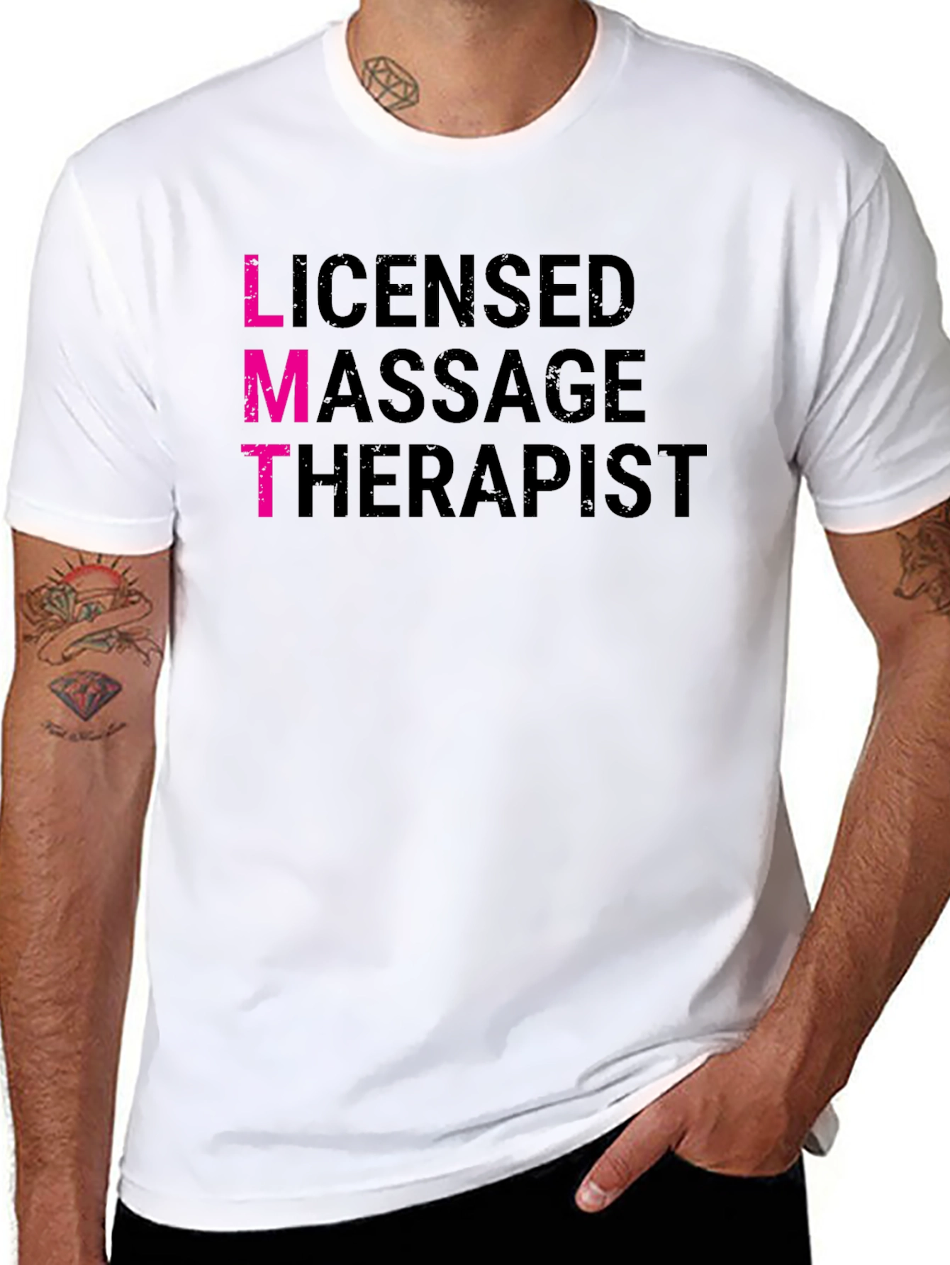 Licensed Massage Therapist LMT Black T-Shirt