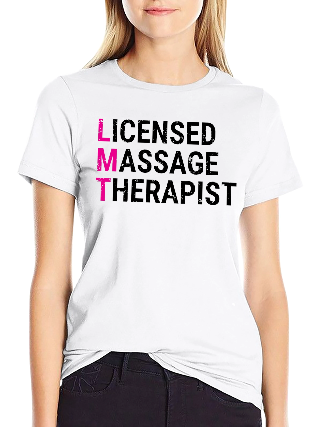 Licensed Massage Therapist LMT Black T-Shirt