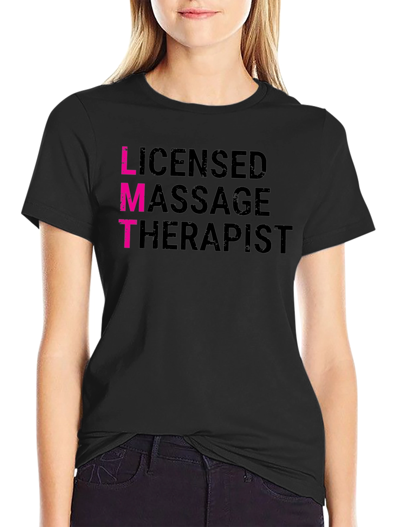 Licensed Massage Therapist LMT Black T-Shirt