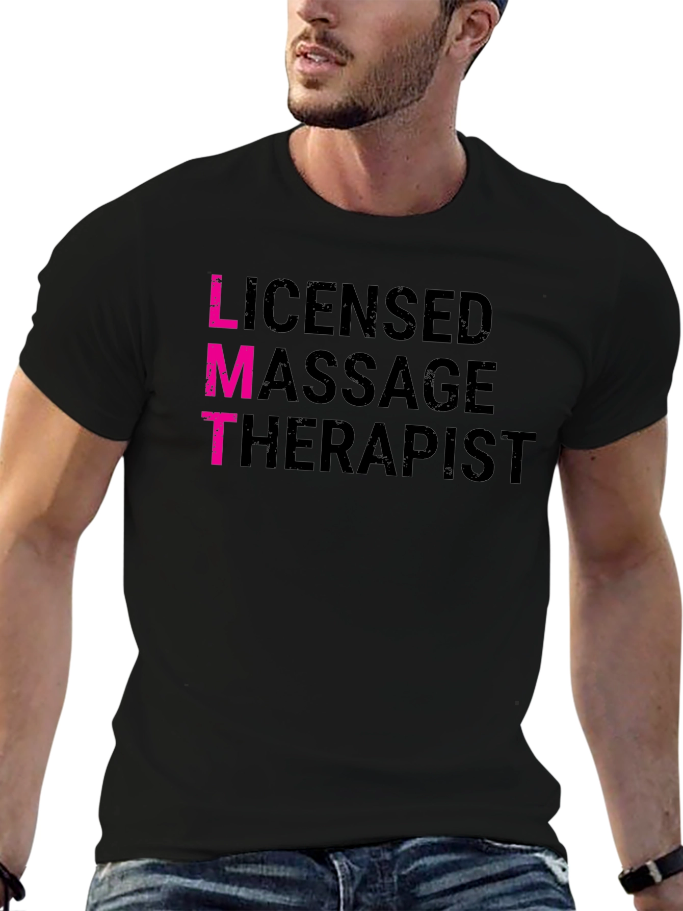 Licensed Massage Therapist LMT Black T-Shirt
