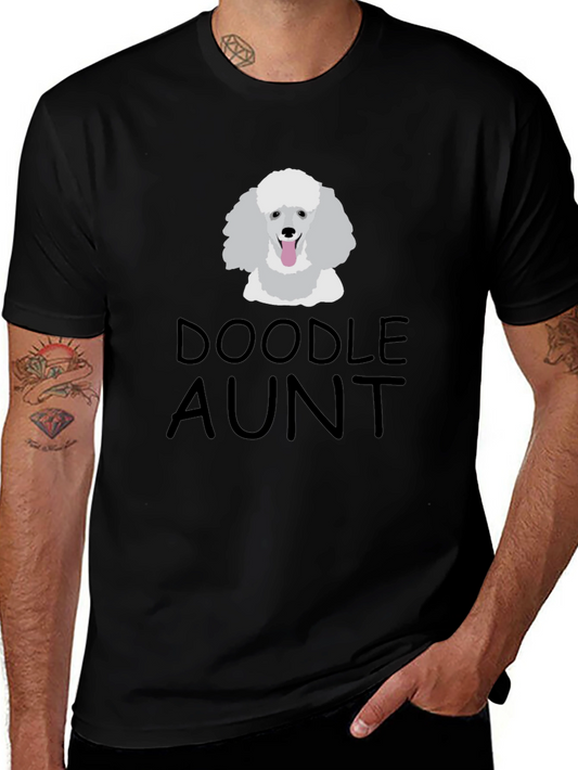 Doodle Aunt Black T-Shirt - Dog Lover Gift