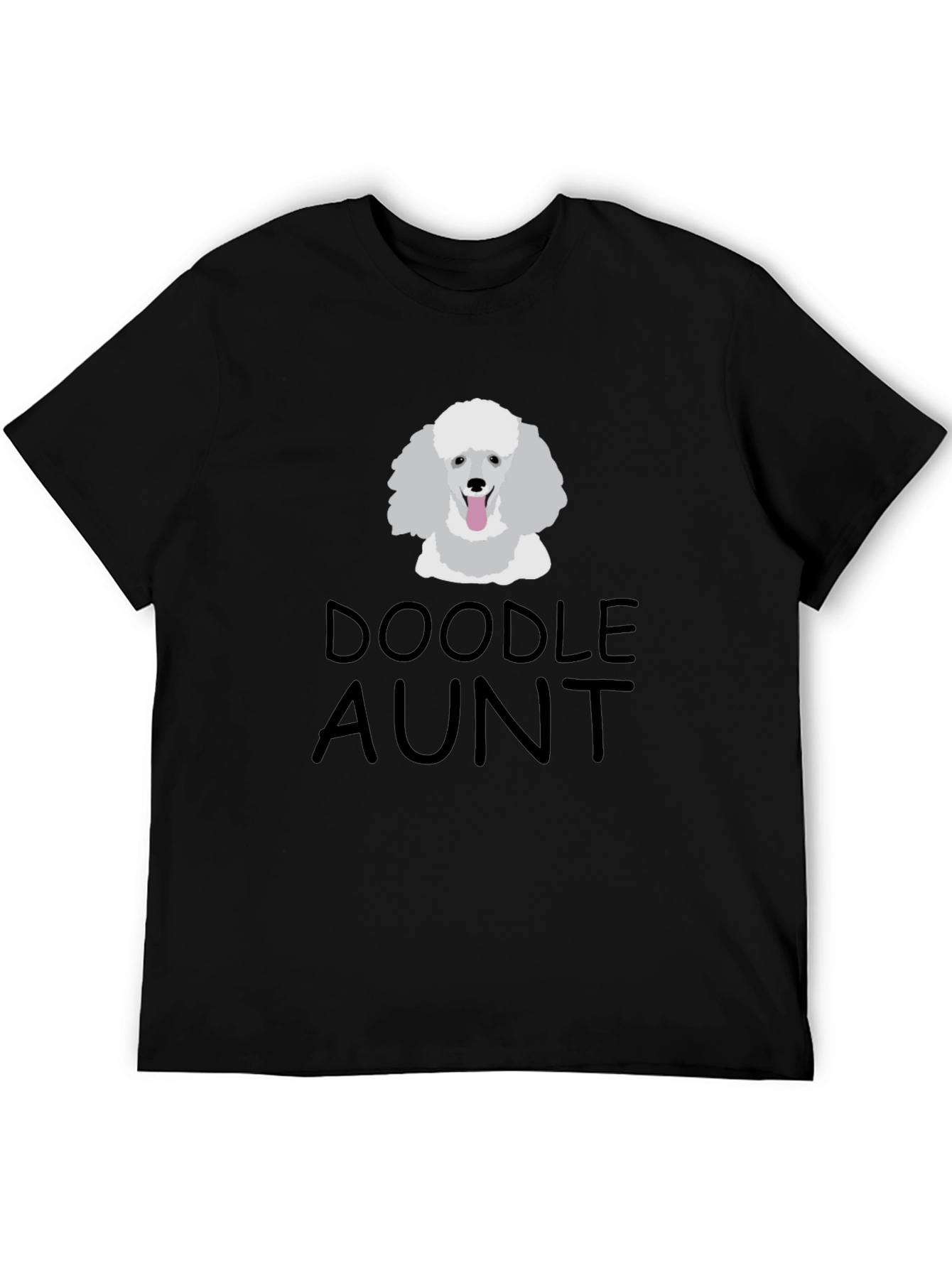 Doodle Aunt Black T-Shirt - Dog Lover Gift