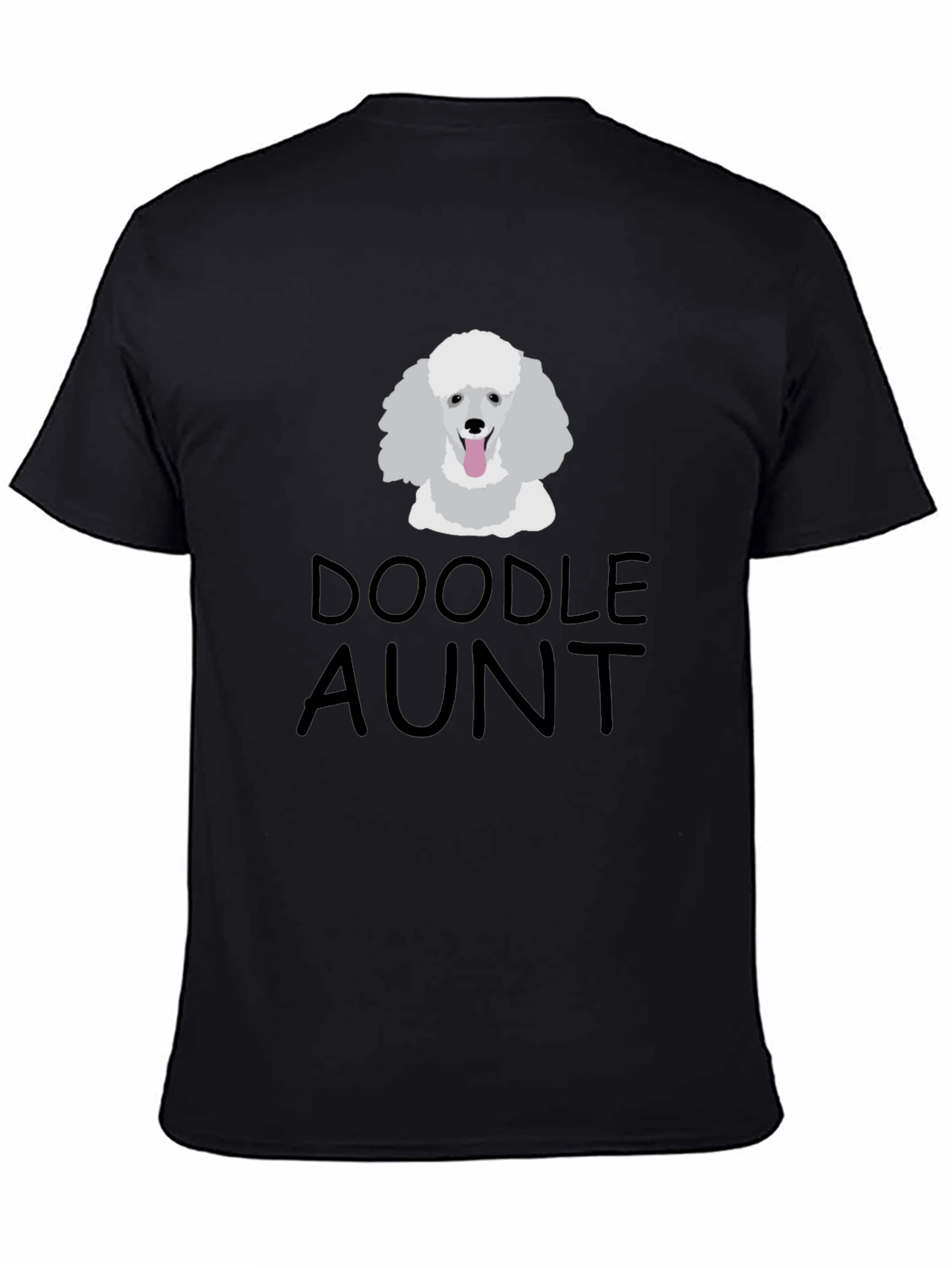 Doodle Aunt Black T-Shirt - Dog Lover Gift