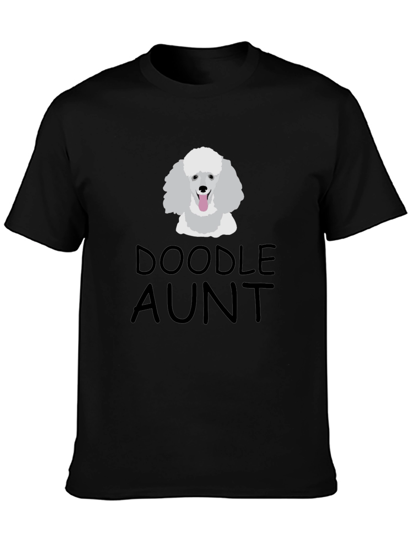 Doodle Aunt Black T-Shirt - Dog Lover Gift