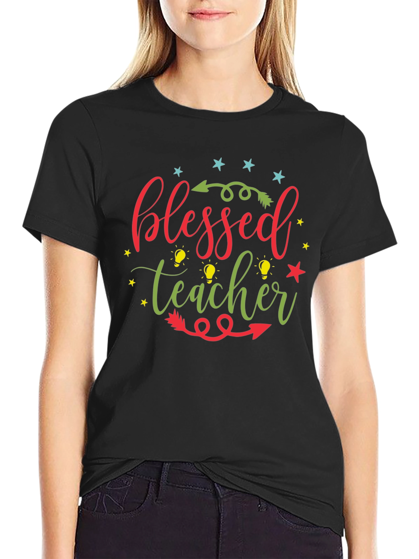 Blessed Teacher Graphic Tee - Unisex Crew Neck