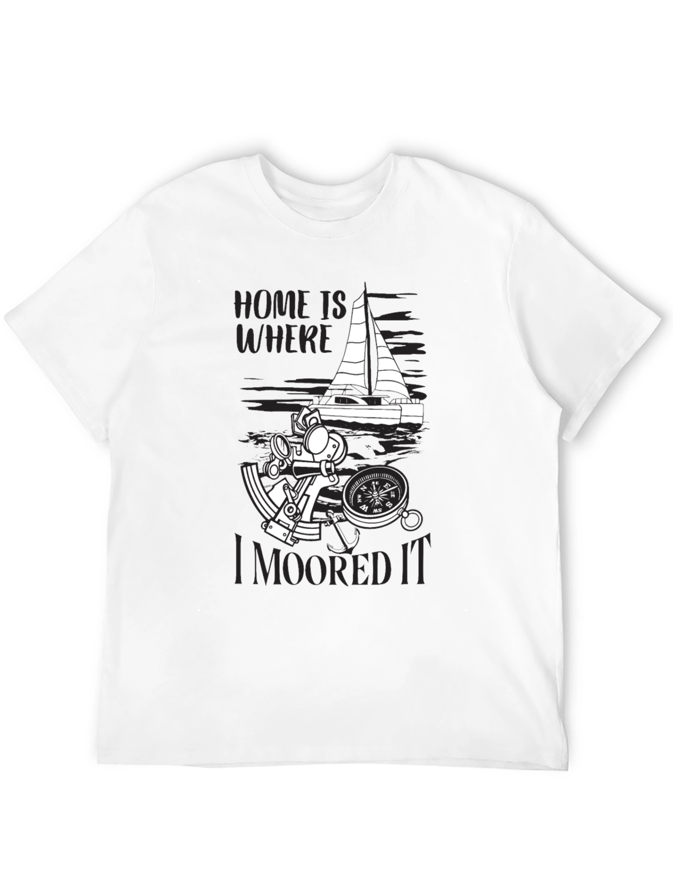 Nautical Home Is Where I Moored It T-Shirt