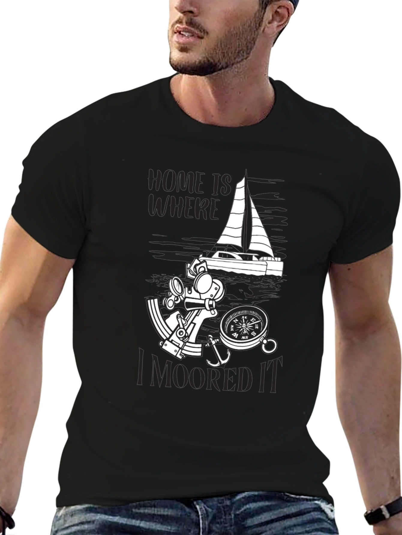 Nautical Home Is Where I Moored It T-Shirt